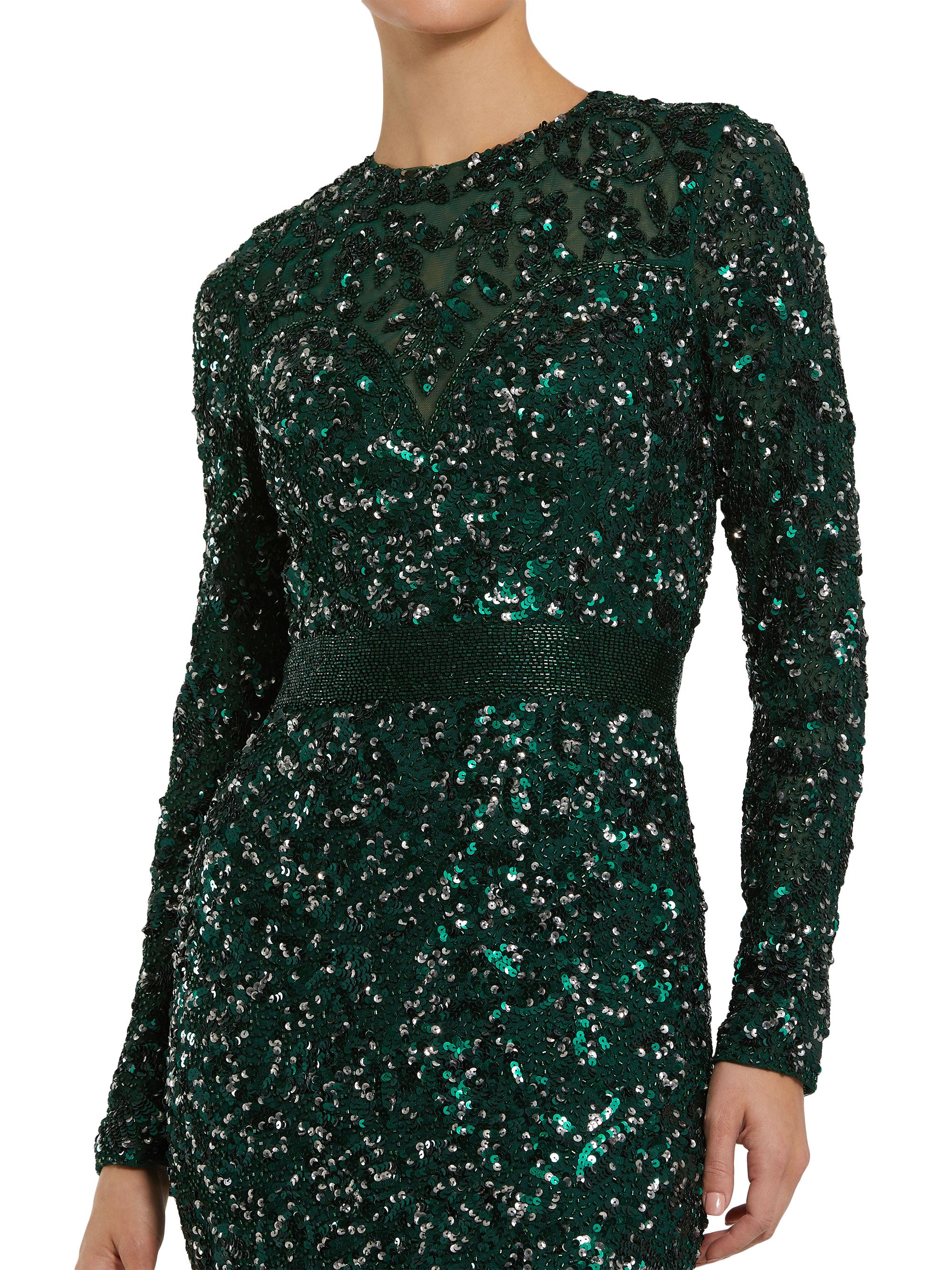 Mac Duggal Beaded Empire Waist Gown