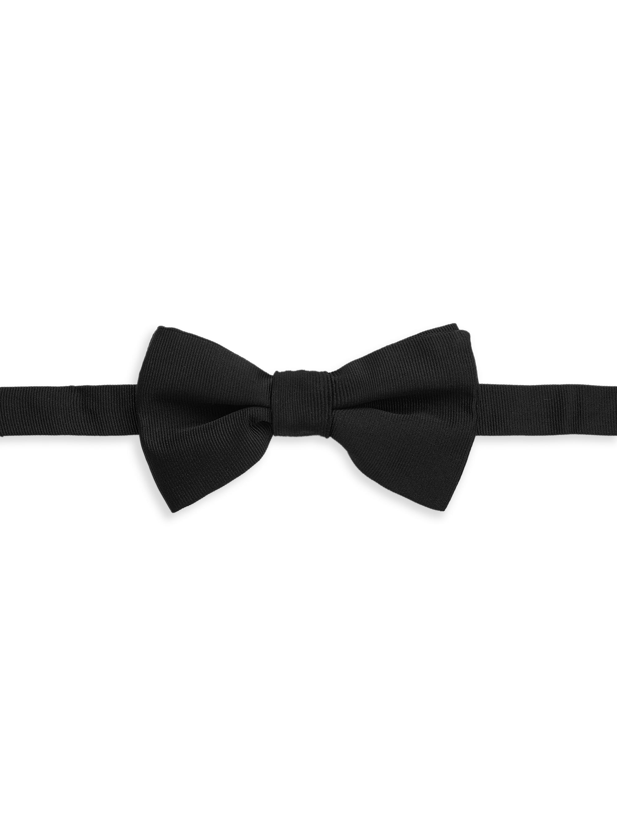 Saks Fifth Avenue Men's COLLECTION Grosgrain Silk Bowtie - Black