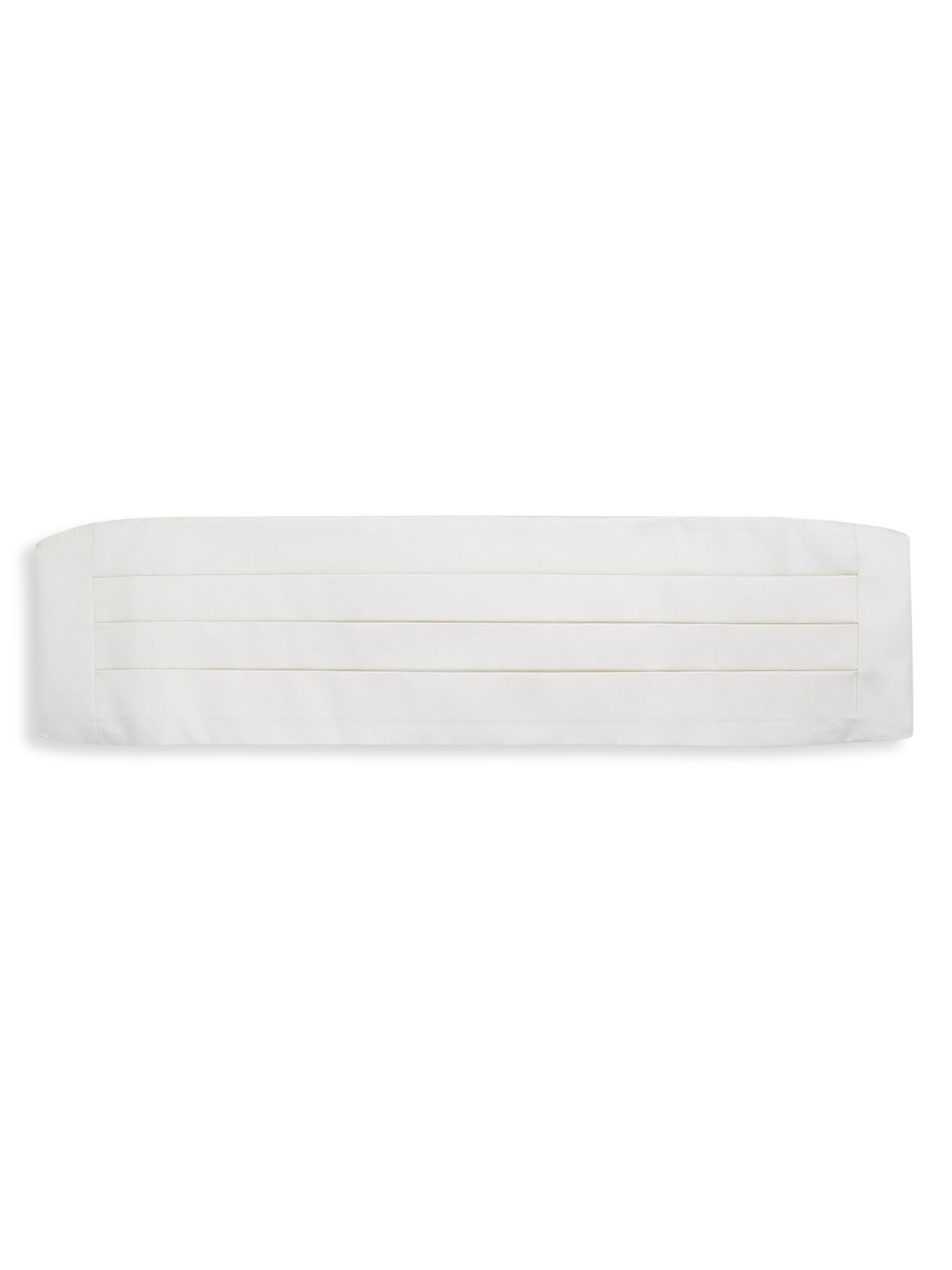 Saks Fifth Avenue Men's COLLECTION Silk Cummerbund - White