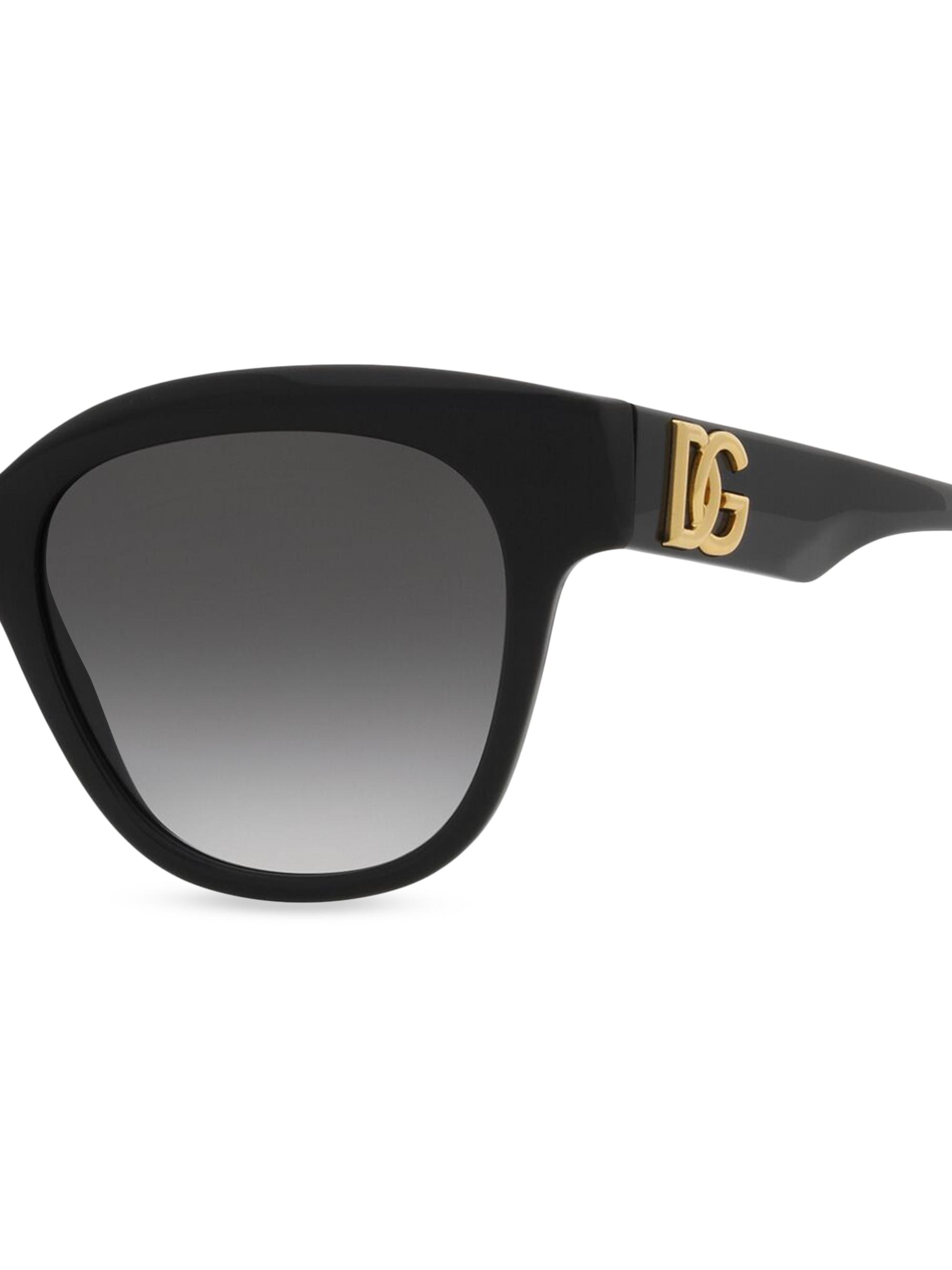 DOLCE & GABBANA 53mm BUTTERFLY style sunglasses Dolce & Gabbana Logo Plaque Butterfly Sunglasses, 53mm  main image 3