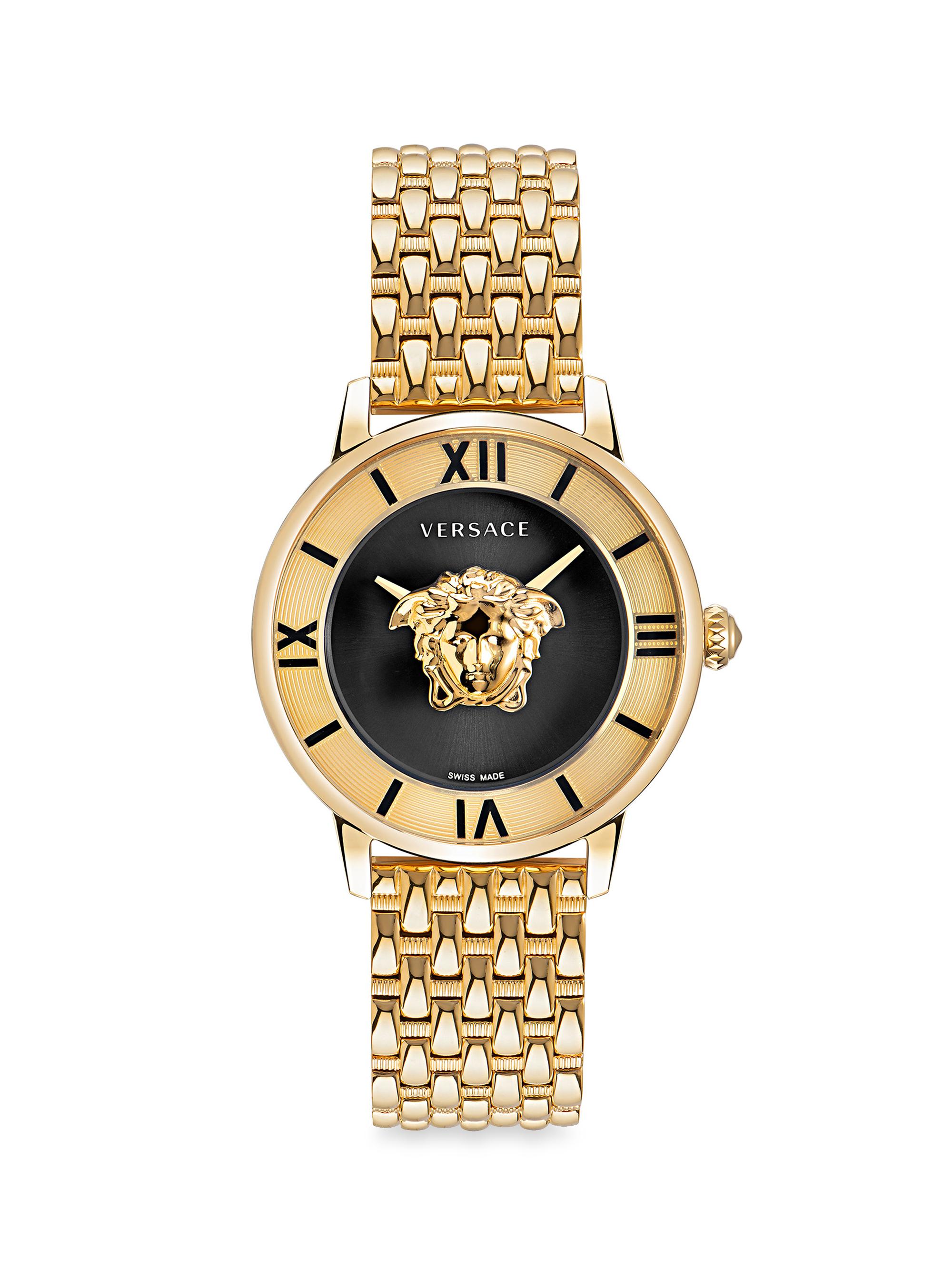 Versace Women's La Medusa Stainless Steel Bracelet Watch - Yellow Gold