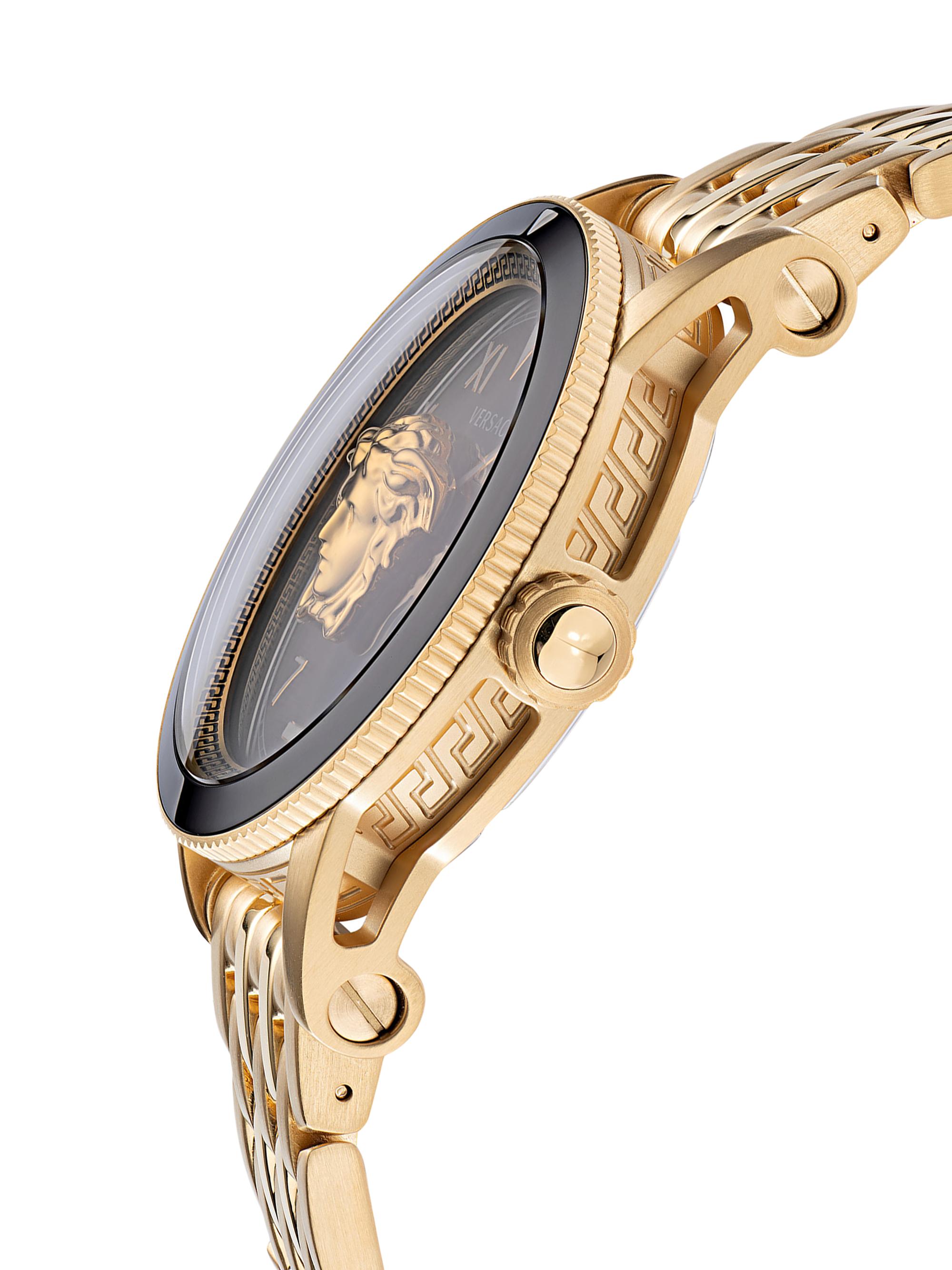 Versace Palazzo Goldtone Greca Bracelet Watch | Saks Fifth Avenue
