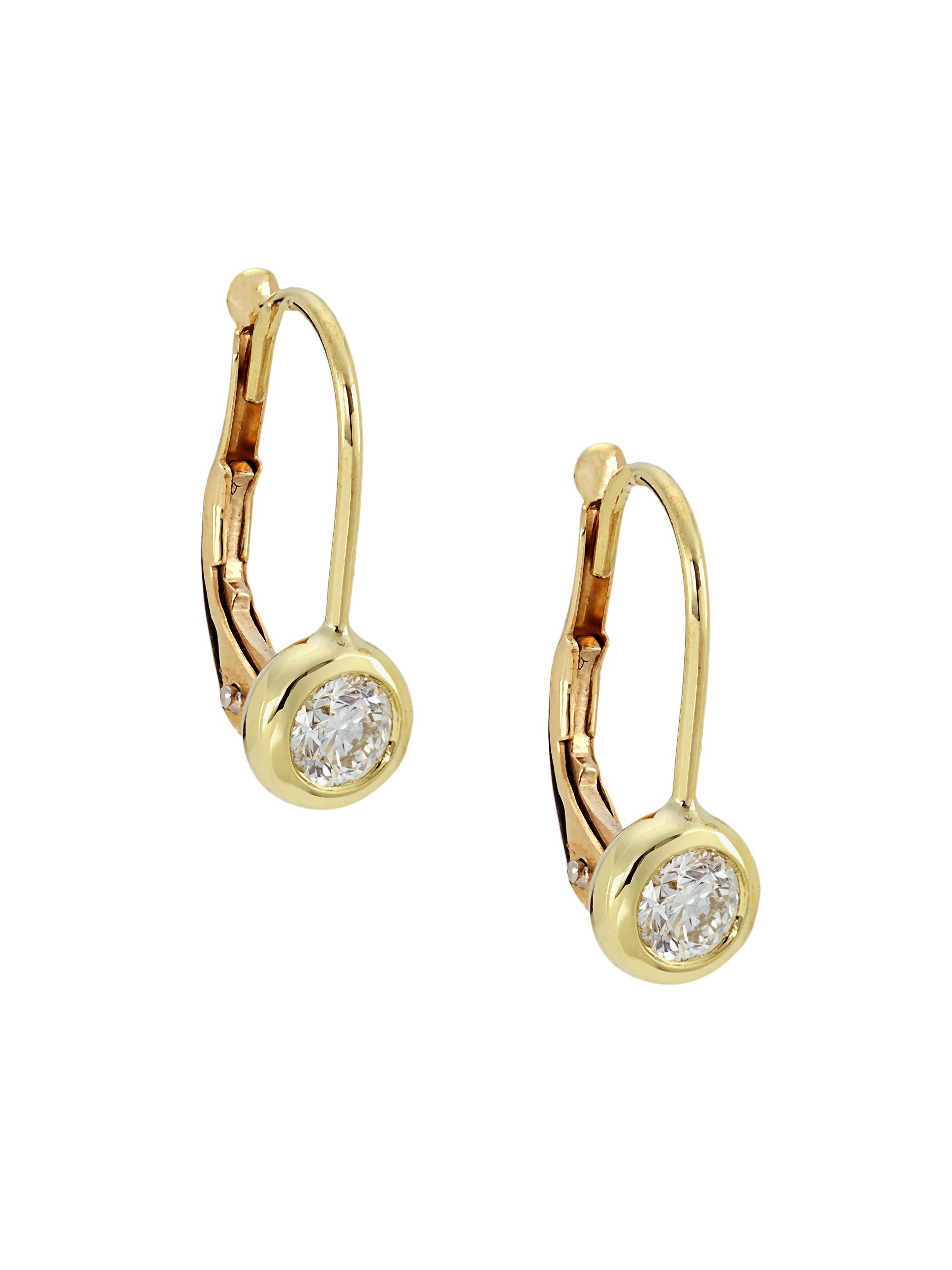 Roberto Coin Women's 18K Yellow Gold & Diamond Drop Earrings