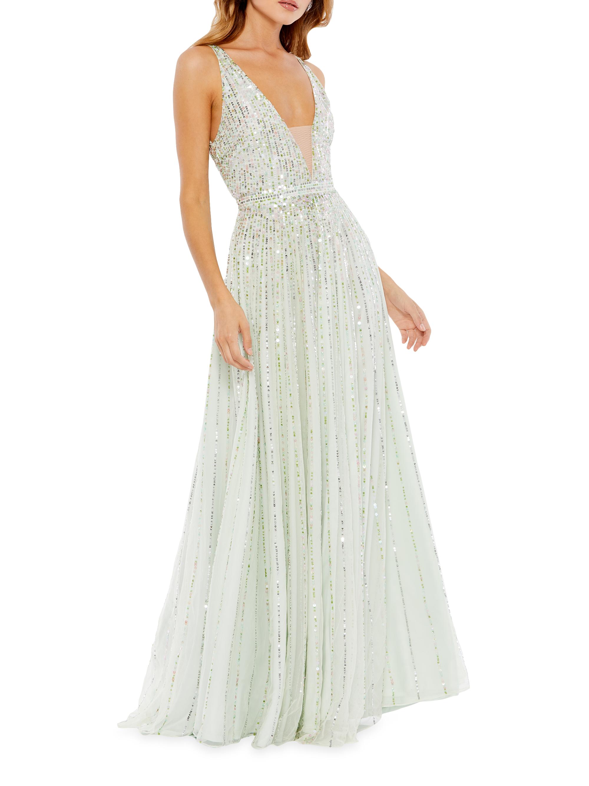 Mac Duggal Women's A-Line Gown - Mint
