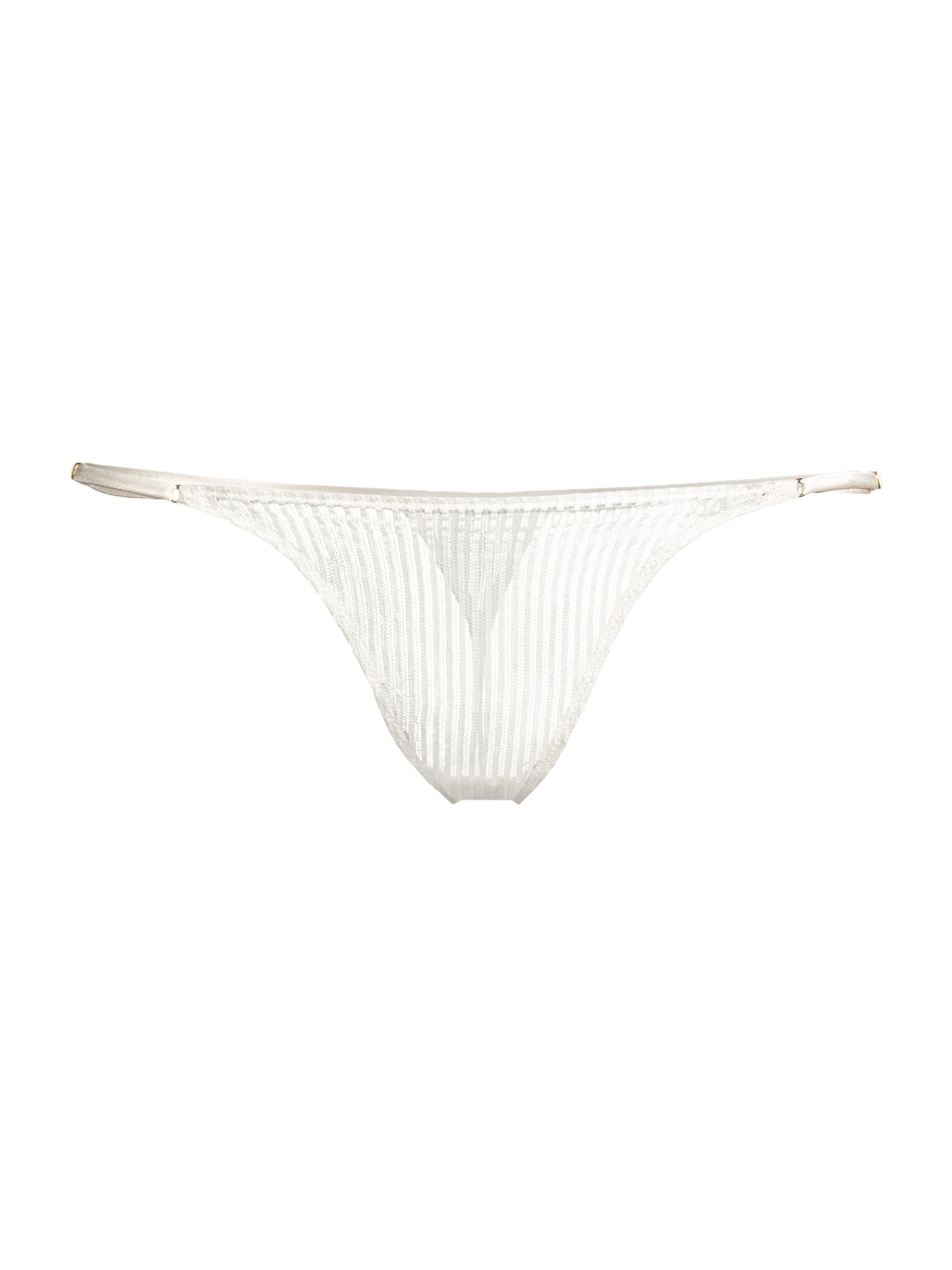 Kiki de Montparnasse Women's Sheer Striped G-String Thong -