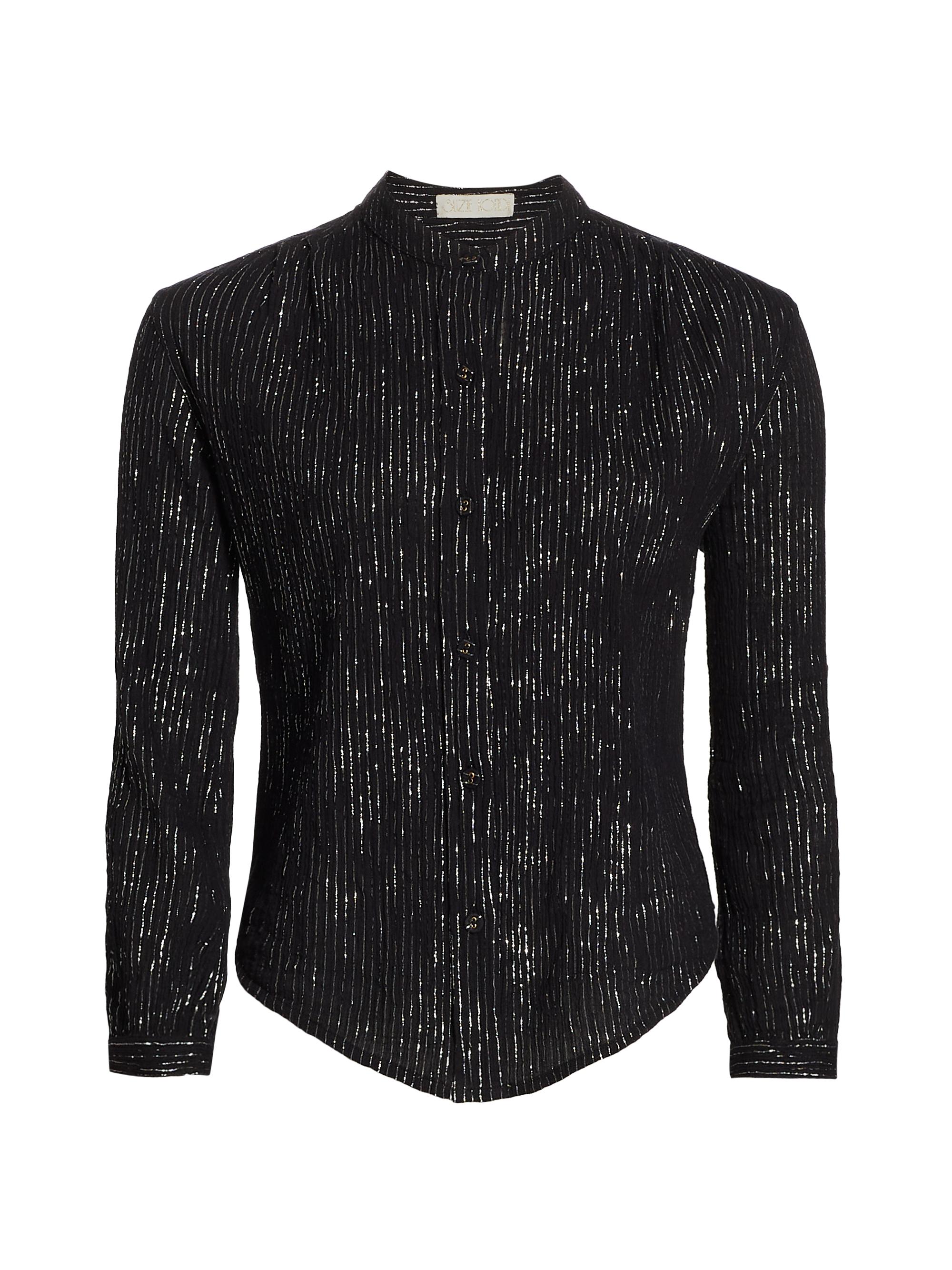 Suzie Kondi Women's Koubi Metallic Blouse - Black