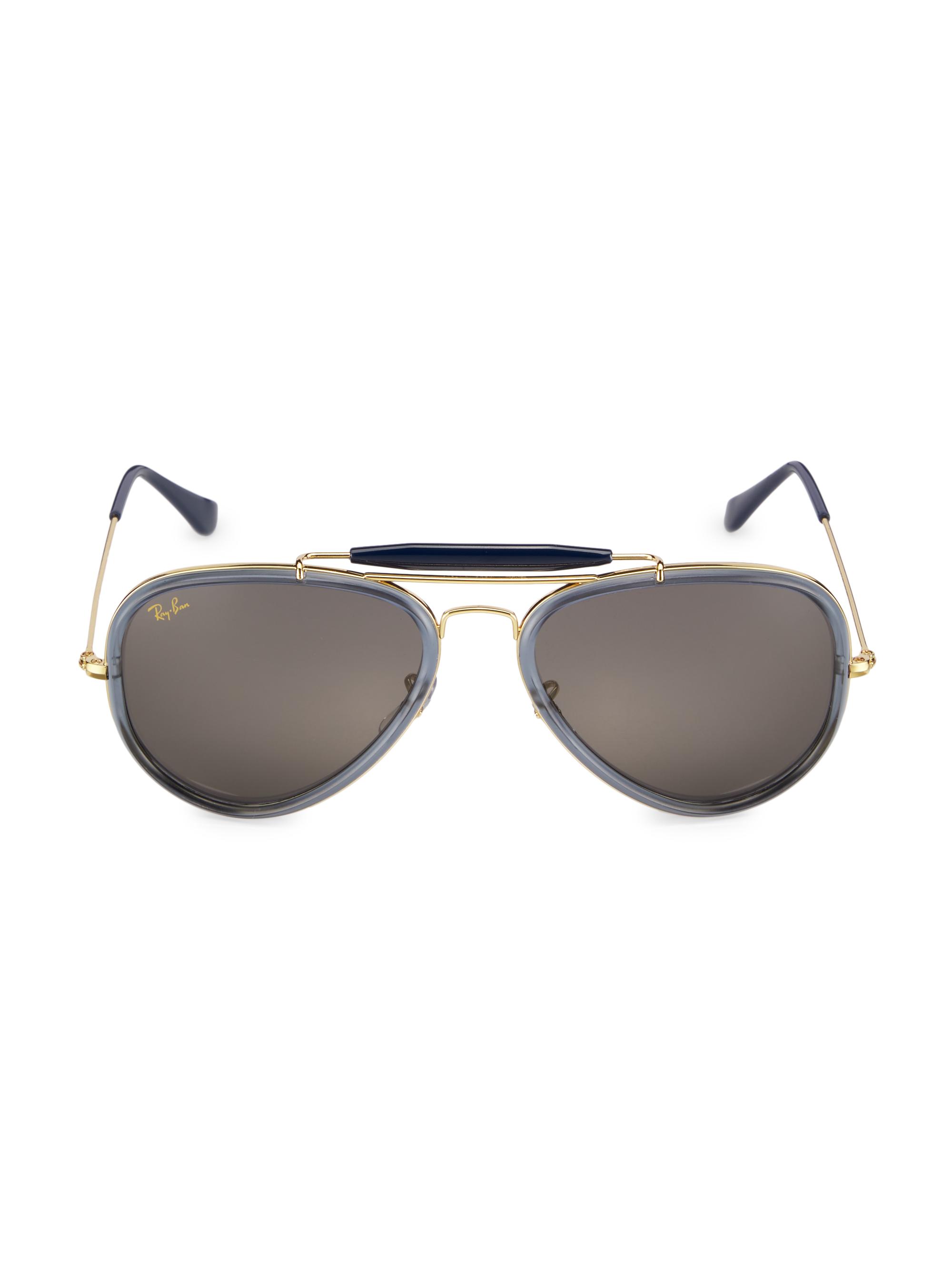 Ray-Ban Men's RB3428 50MM Pilot Sunglasses - Grey Gold
