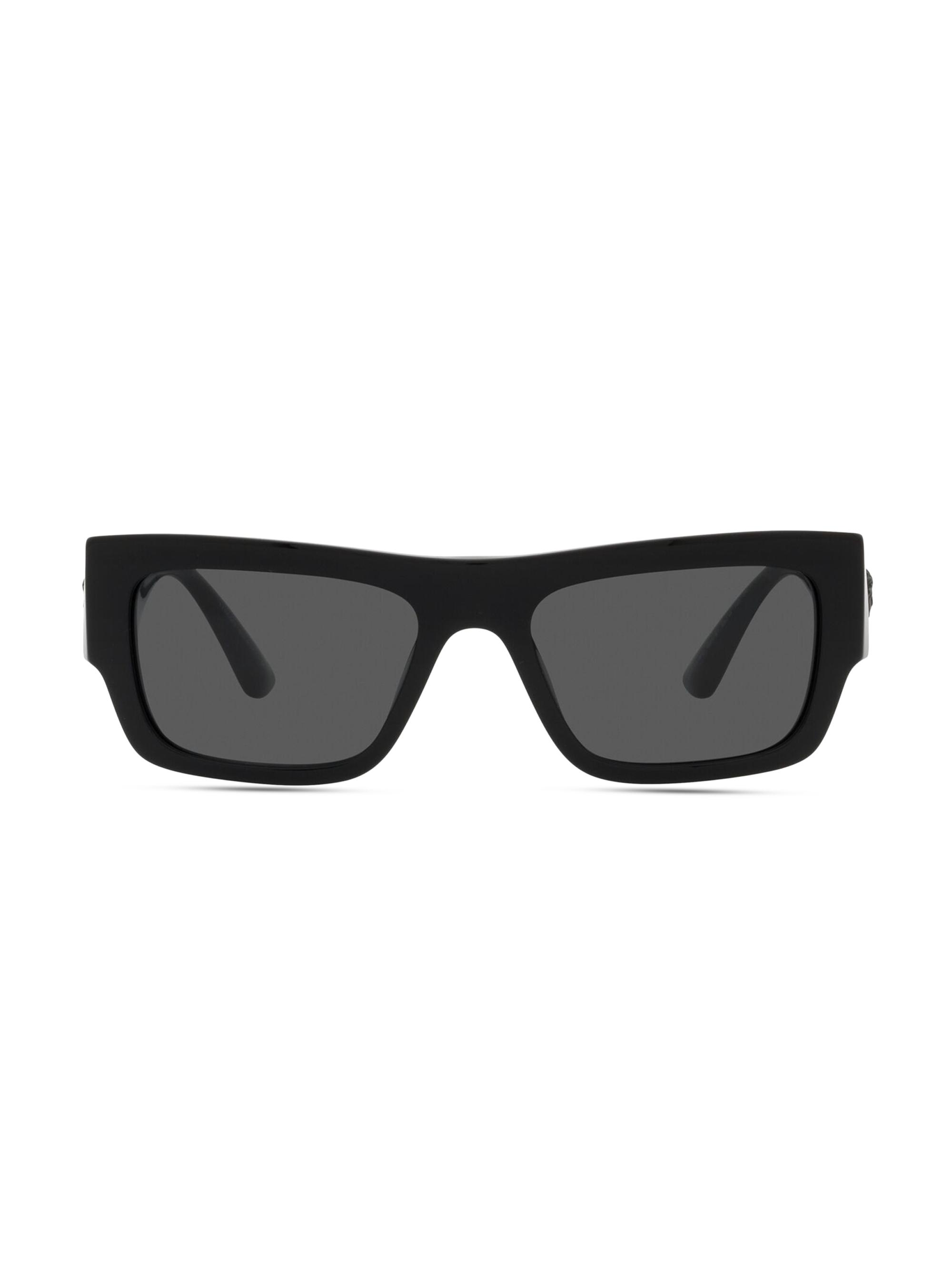 Versace Men's  4116U Solid Sunglasses - Black