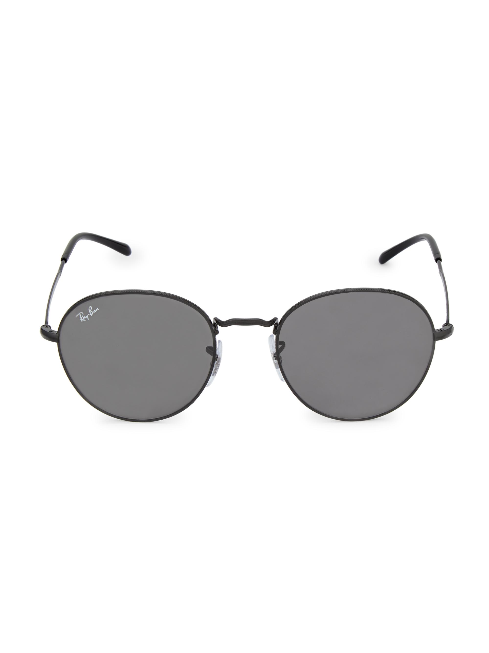 Ray-Ban Men's RB3582 51MM Round Sunglasses - David Dk Grey