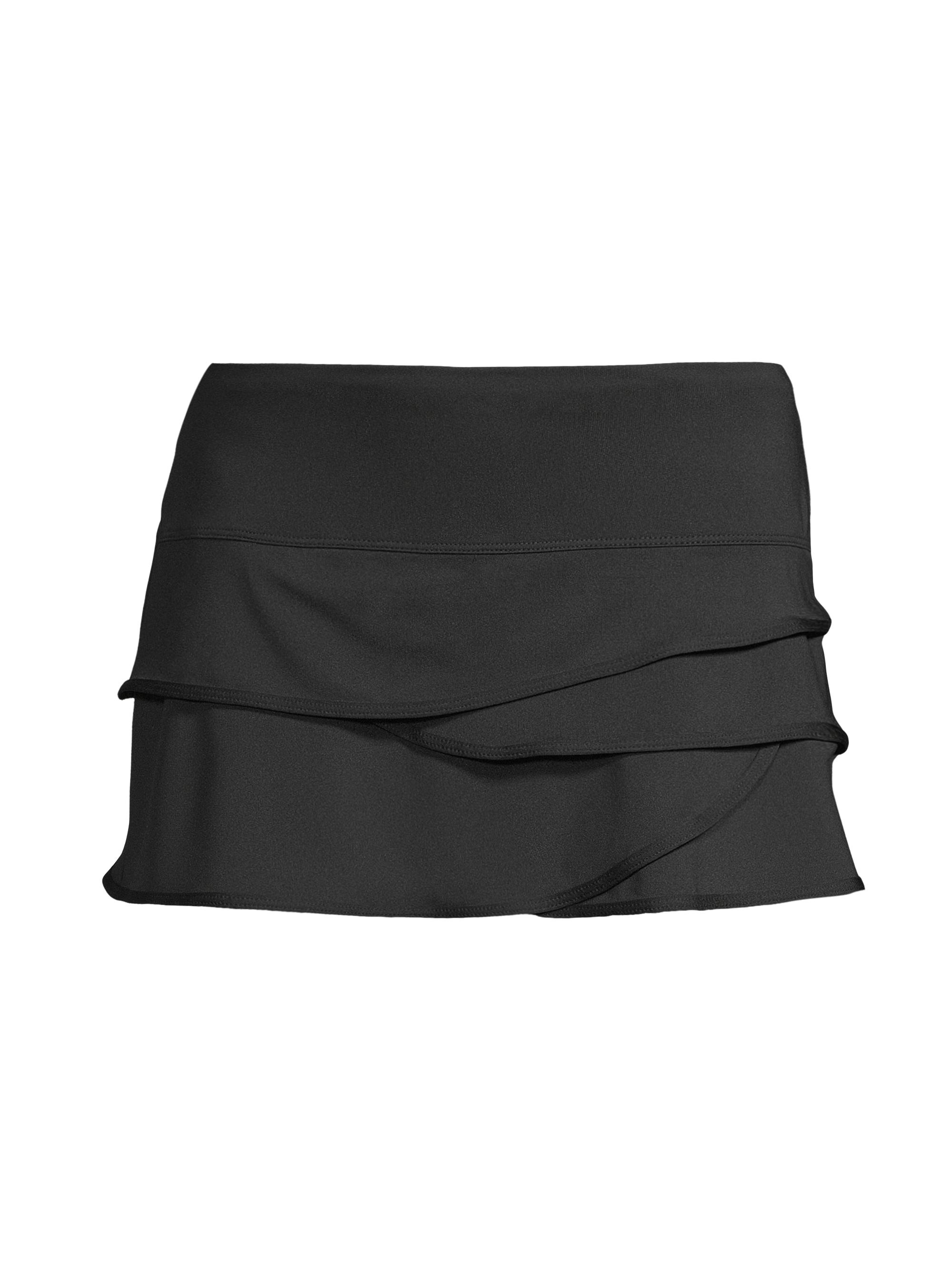 Lucky in Love Women's Scallop Miniskirt - Black