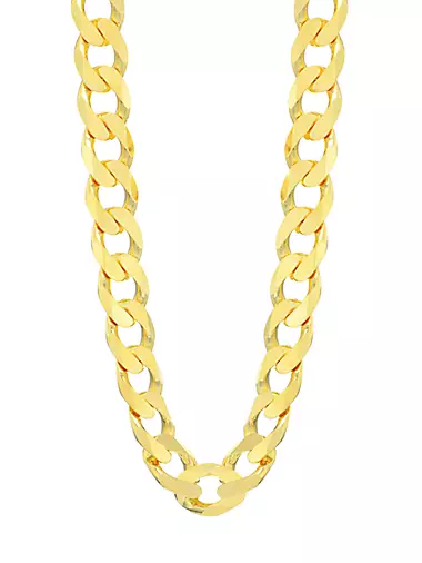 14K Gold Vermeil XXL Curb Chain Necklace