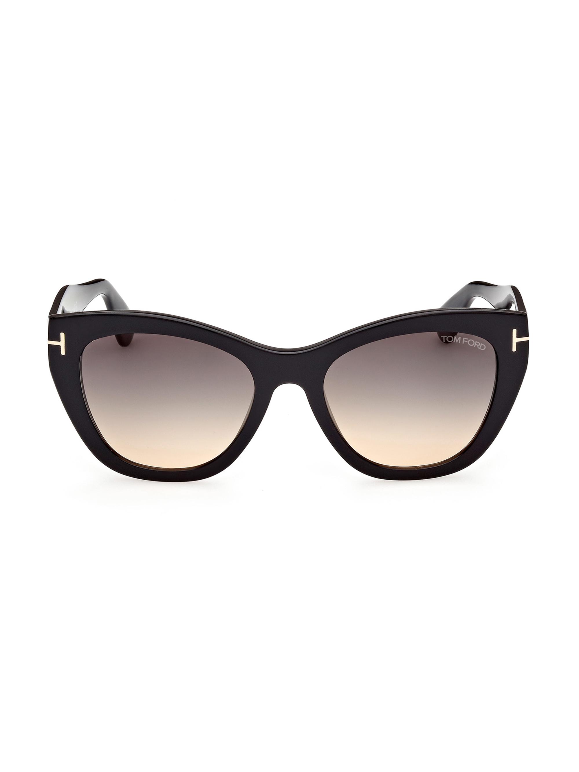 TOM FORD Women's Cara 56MM Square Sunglasses - Shiny Black