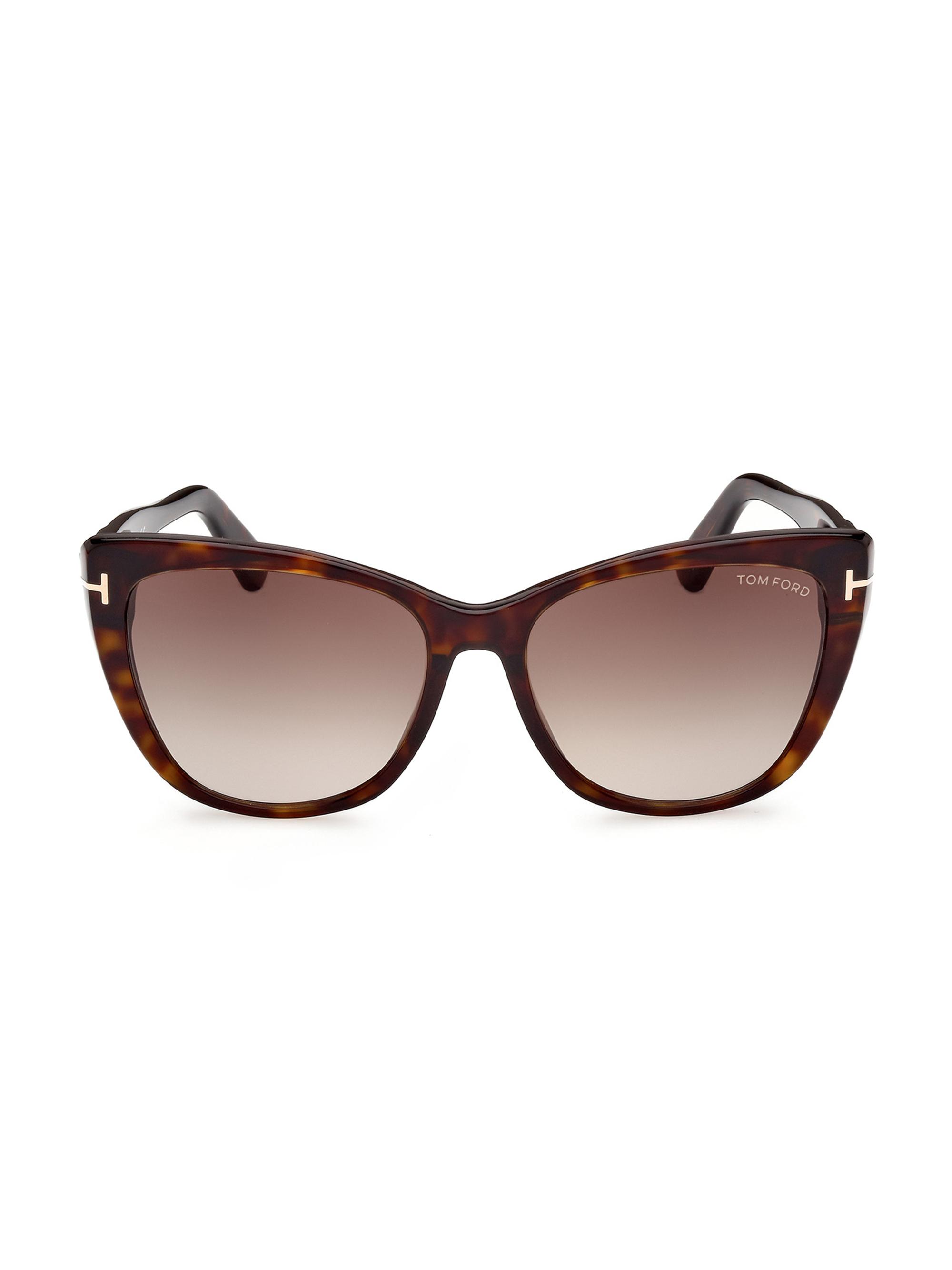 TOM FORD Women's Nora 57MM Cat Eye Sunglasses - Shiny Classic Dark Havana