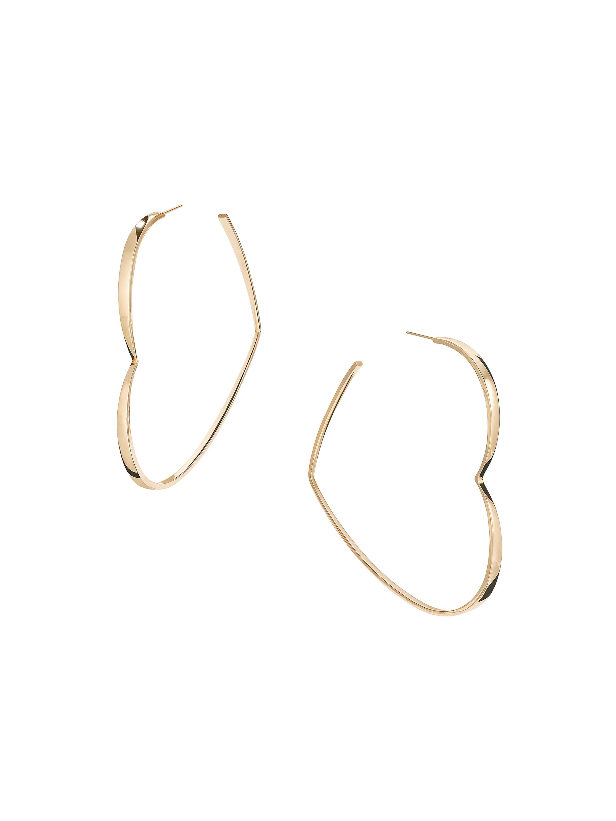 Lana Women's Twenty  14K Yellow Gold Heart Hoops