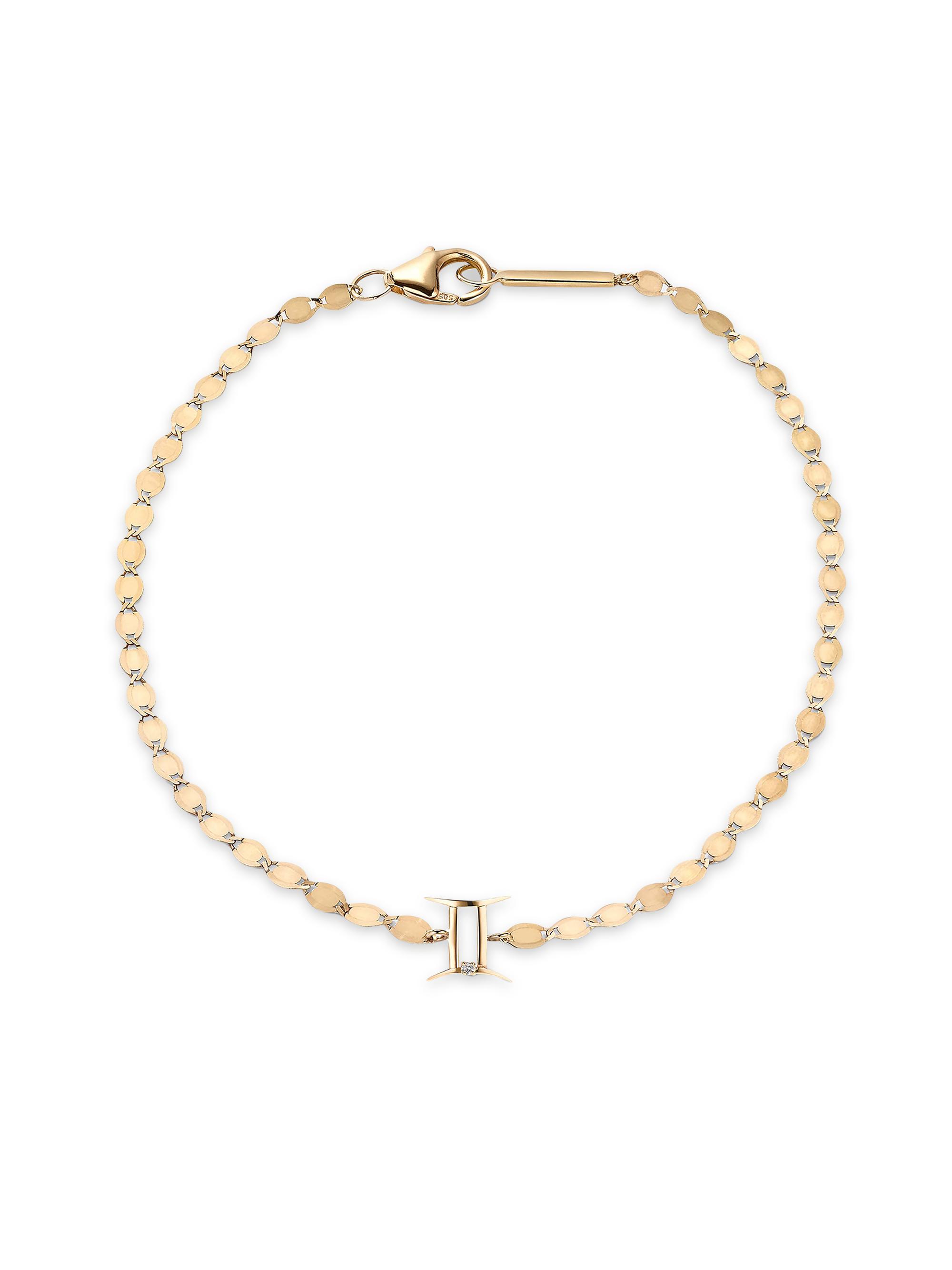 Lana Women's Twenty 14K Gold & Diamond Gemini Bracelet
