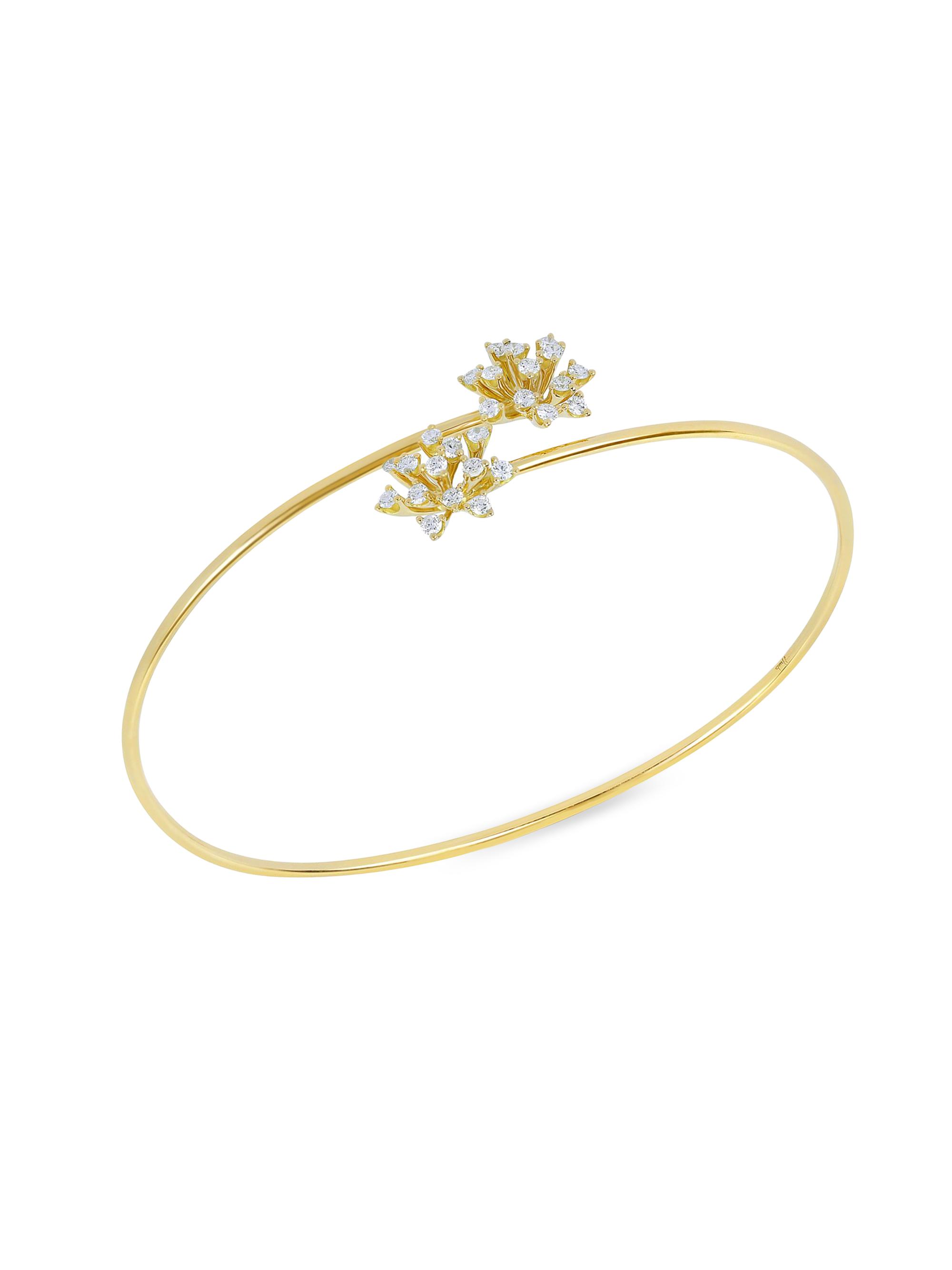 Hueb Women's Luminus 18K Yellow Gold & Diamond Bangle - Yellow Gold