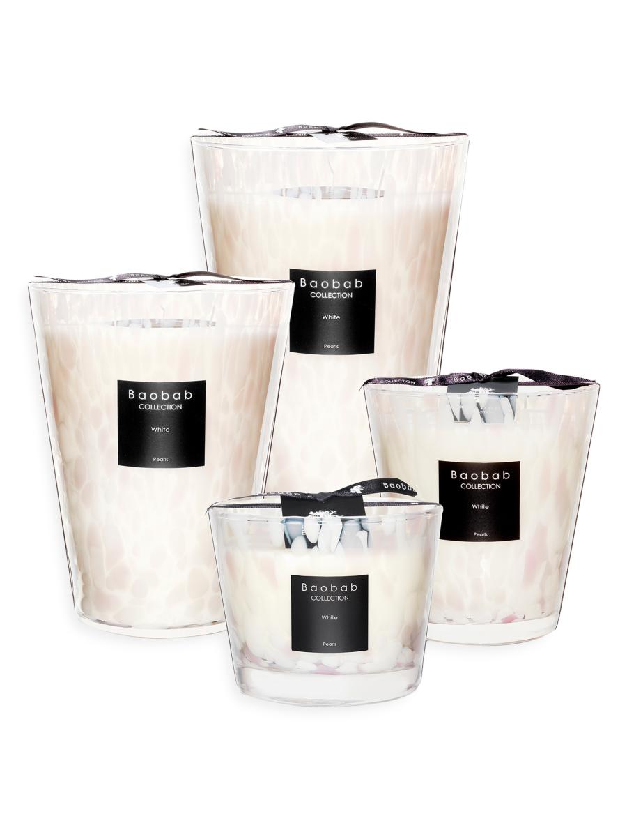 Baobab Collection Pearls White Pearl Candle | Saks Fifth Avenue