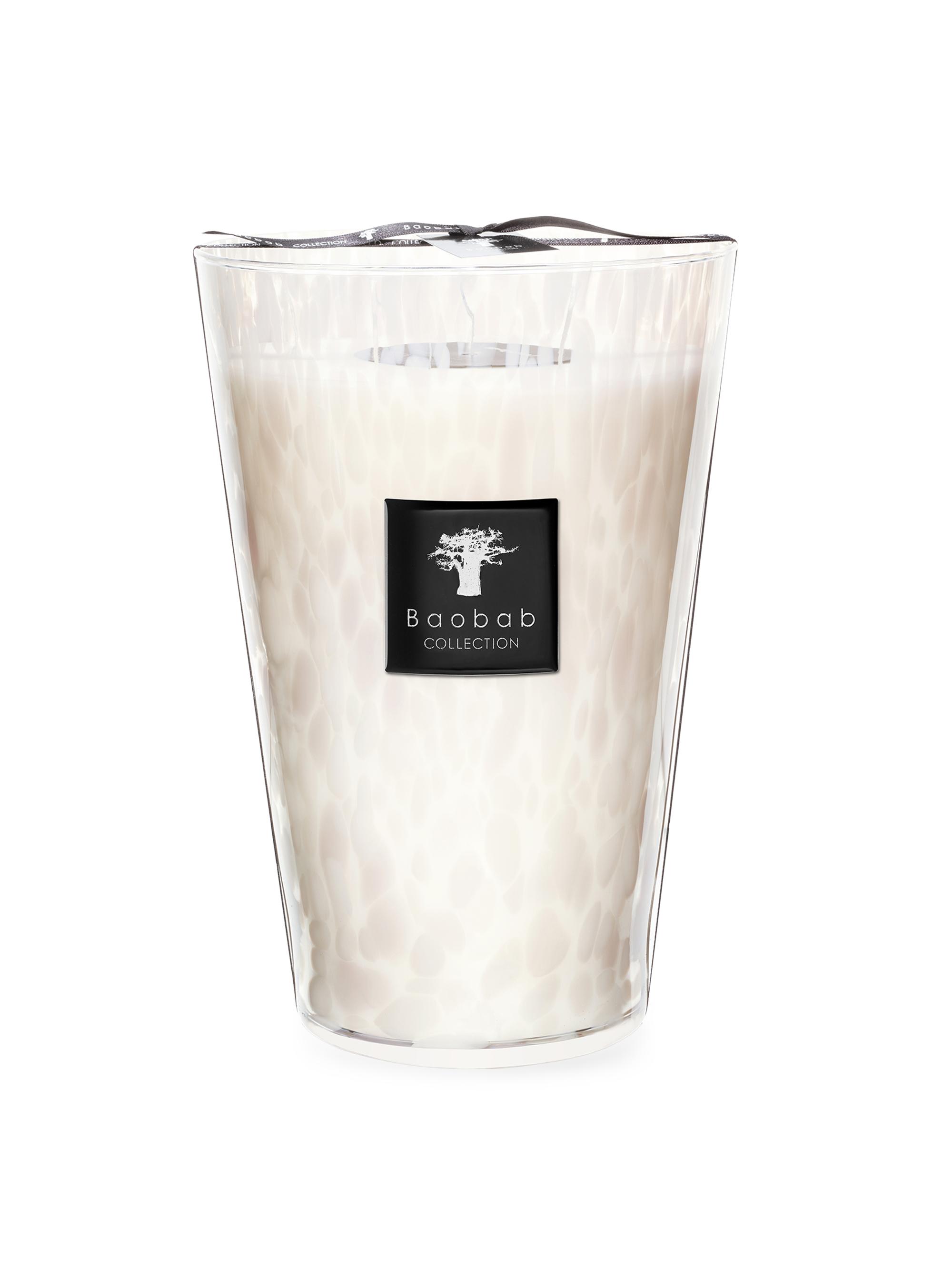 Baobab Collection Pearls White Pearl Candle - White
