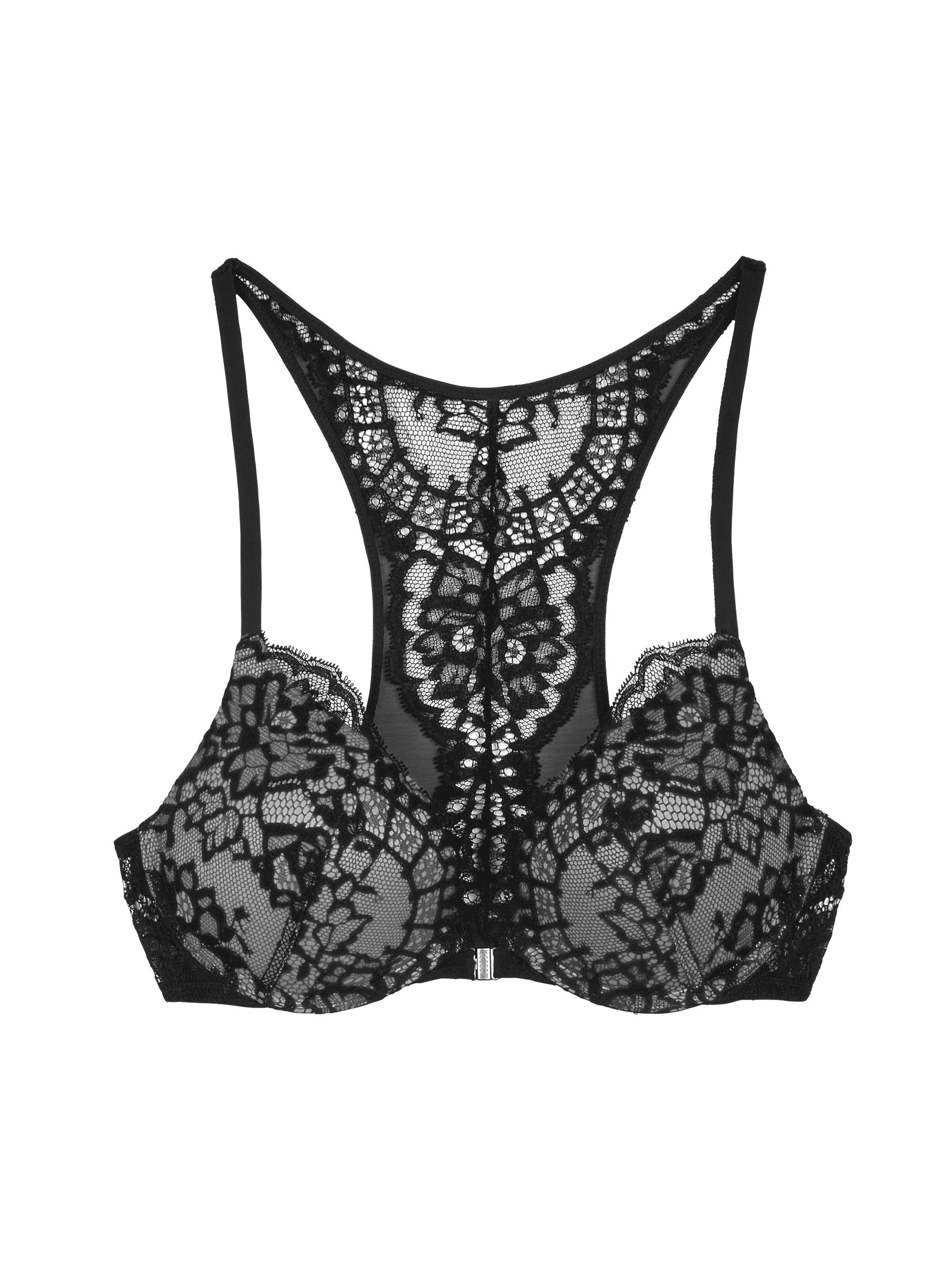 Kiki de Montparnasse Satin & Lace Longline Bra | Saks Fifth Avenue