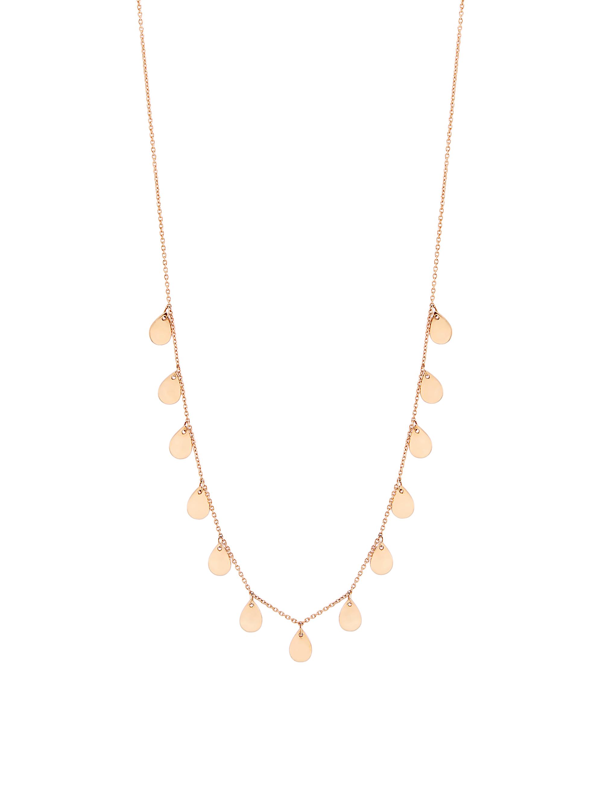 Ginette NY Women's Tiny 13 Bliss 18K Rose Gold Necklace