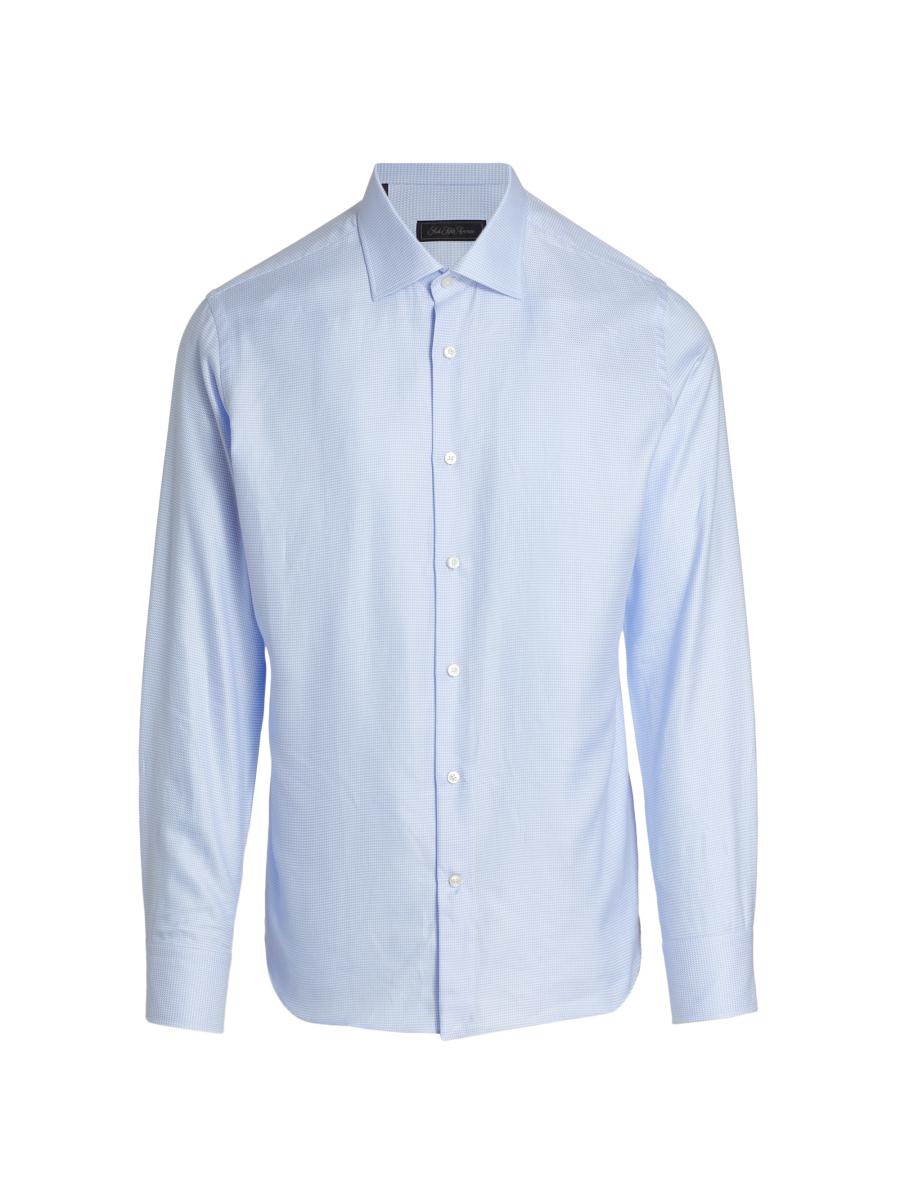 Saks Fifth Avenue COLLECTION Micro Houndstooth Dress Shirt | Saks Fifth  Avenue