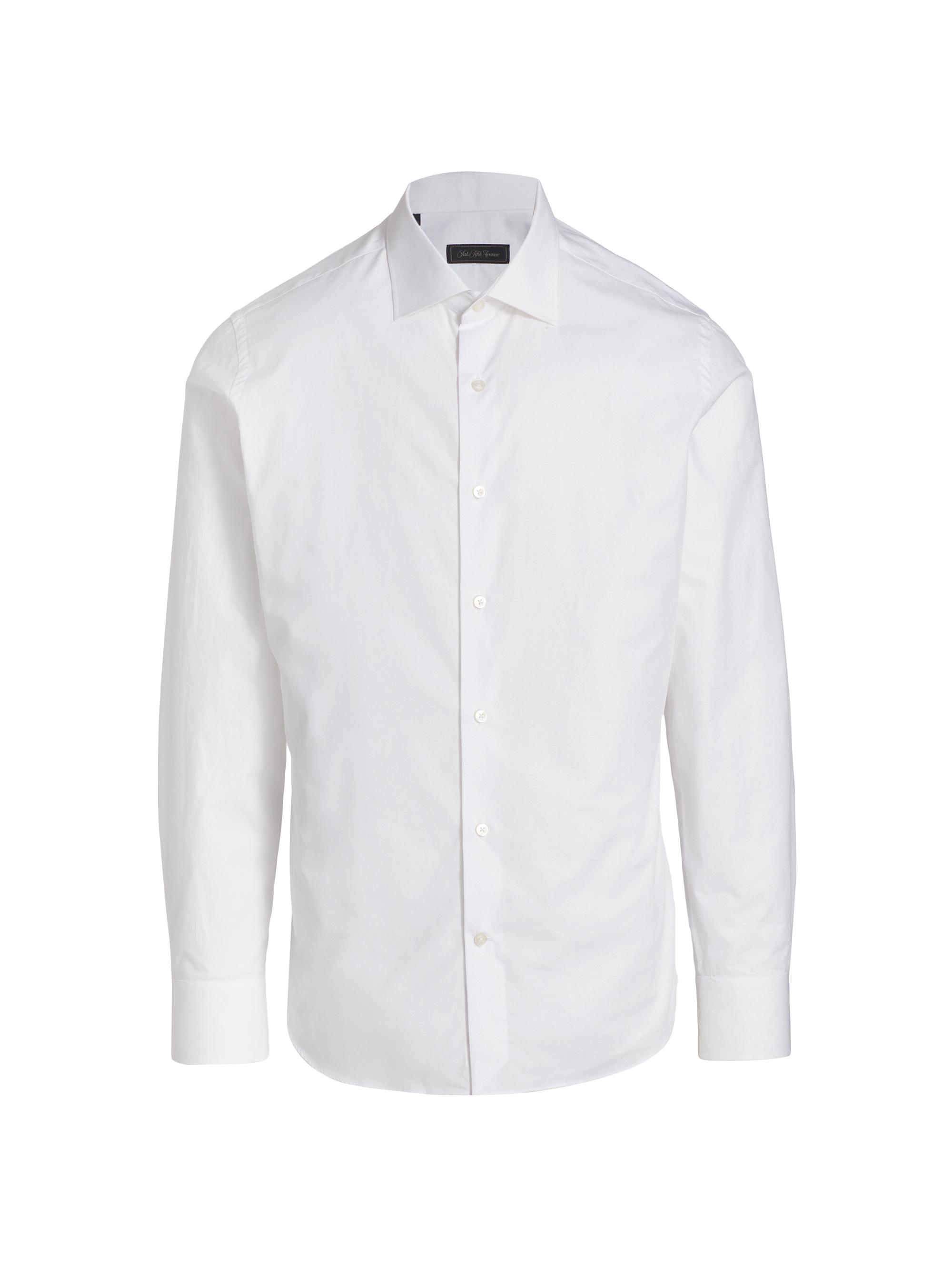 Saks Fifth Avenue Men's COLLECTION Micro Tonal Dot Dress Shirt - Bright White