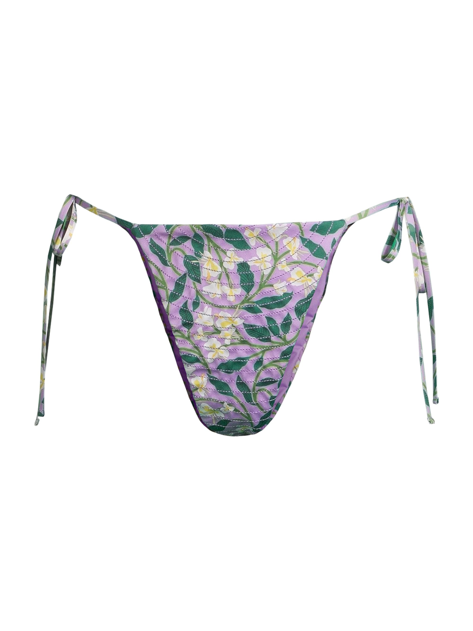 Agua by Agua Bendita Women's Ipanema Dos Gardenias Lila Side-Tie Bikini Bottom - Lilac