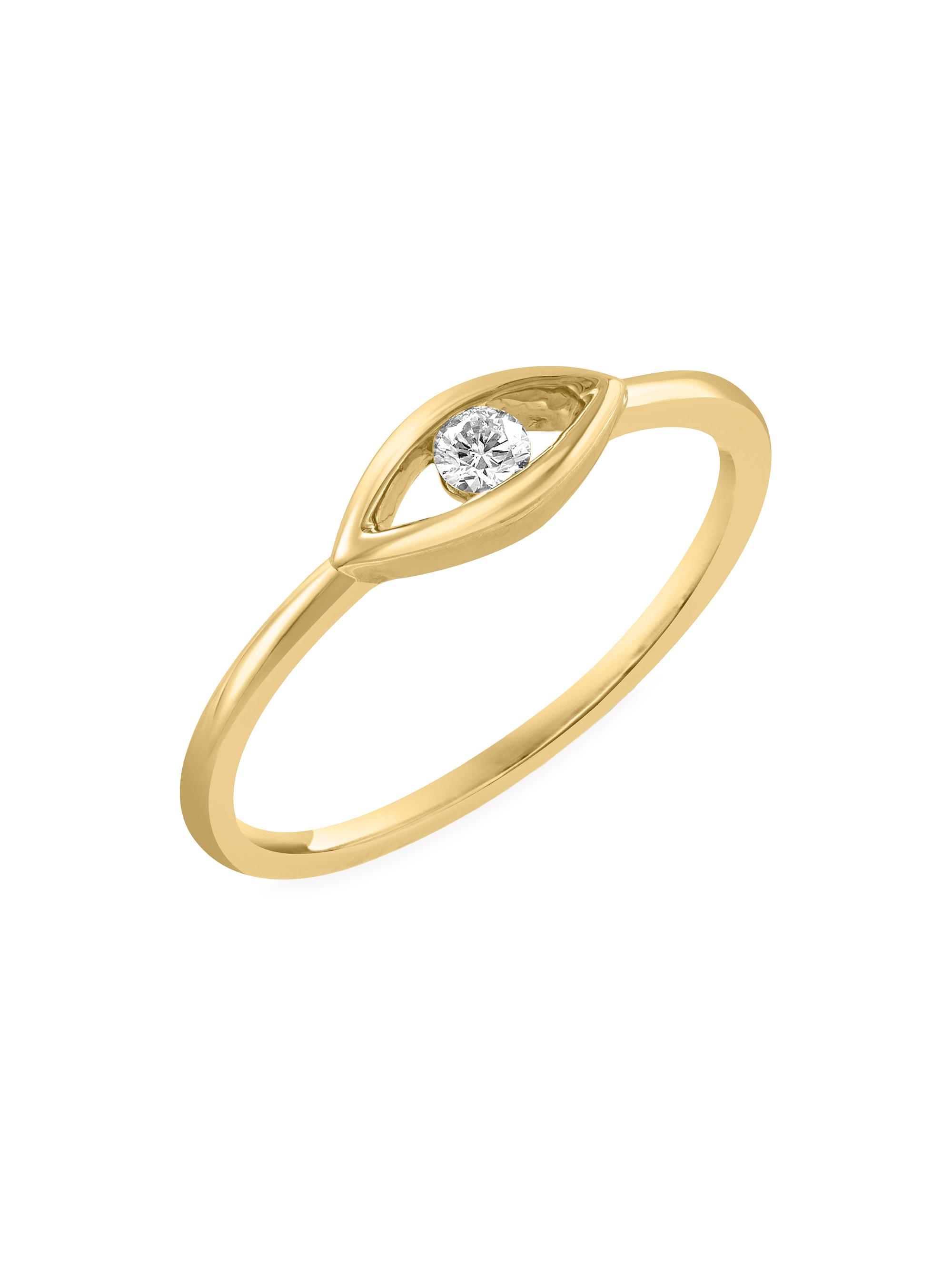 Saks Fifth Avenue Collection Women's 14K Yellow Gold & 0.08 TCW Diamond Ring - Yellow Gold
