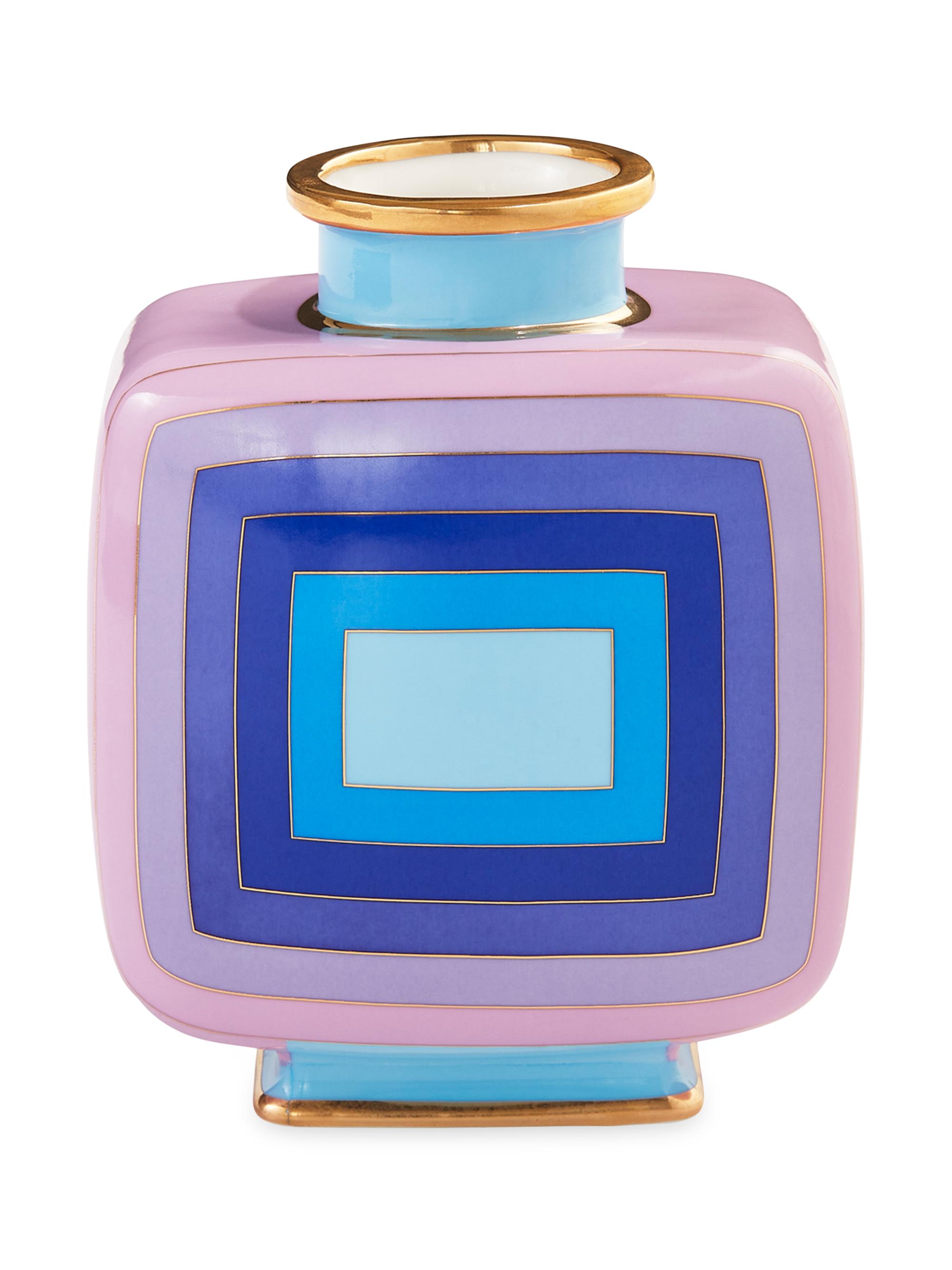 Jonathan Adler Scala Porcelain Vase - Blue Purple