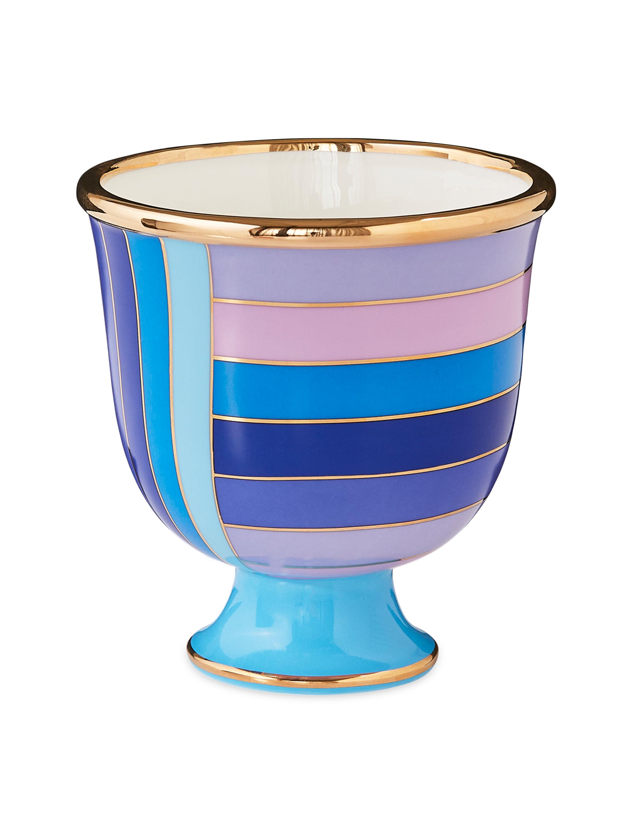 Jonathan Adler Scala Pedestal Bowl - Blue Purple