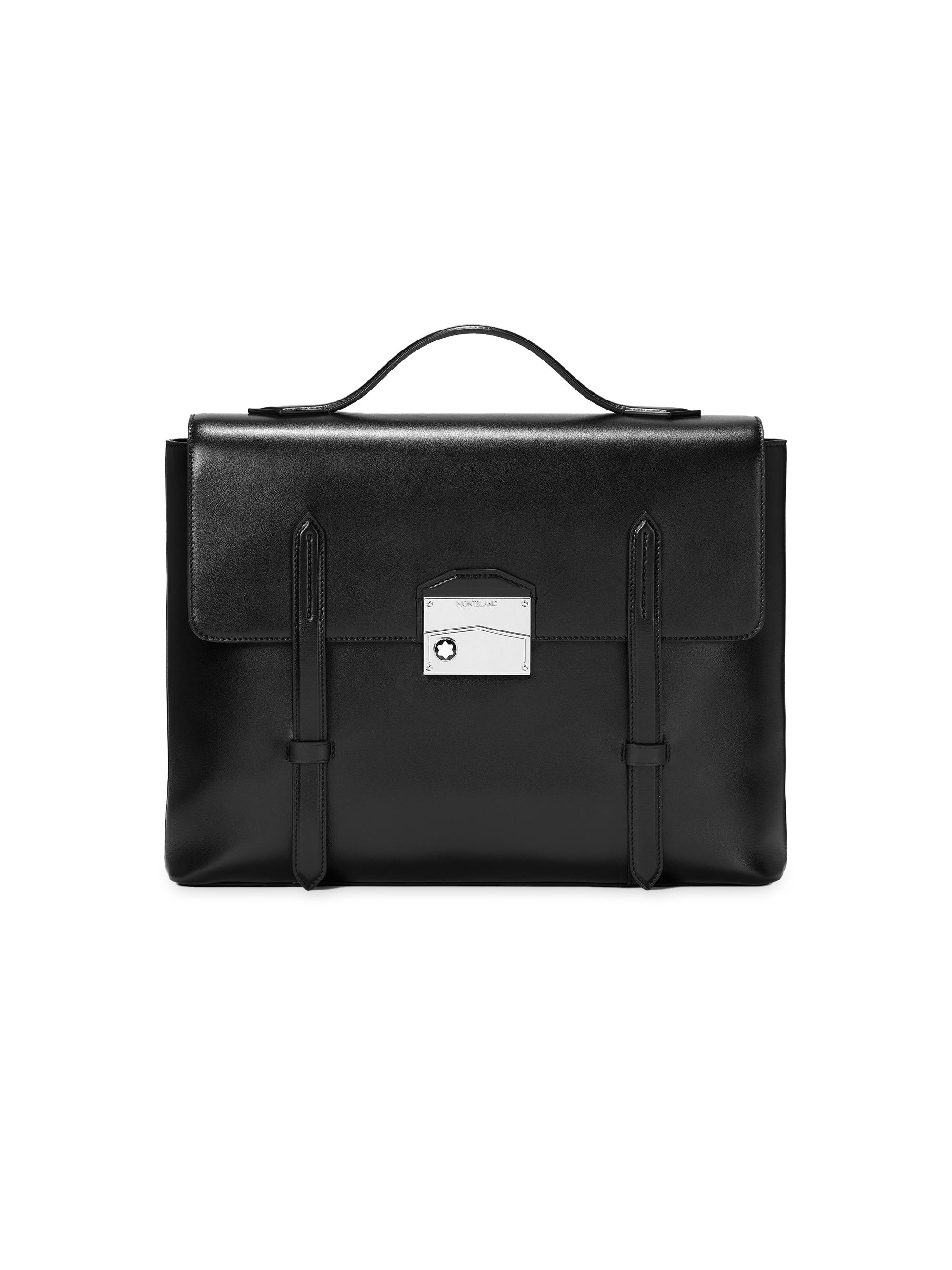 Montblanc Men's Meisterstück Neo Leather Briefcase - Black