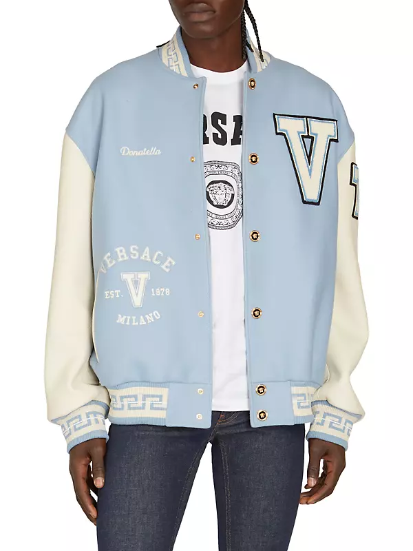 Men's Embroidered Varsity Jacket, LOUIS VUITTON