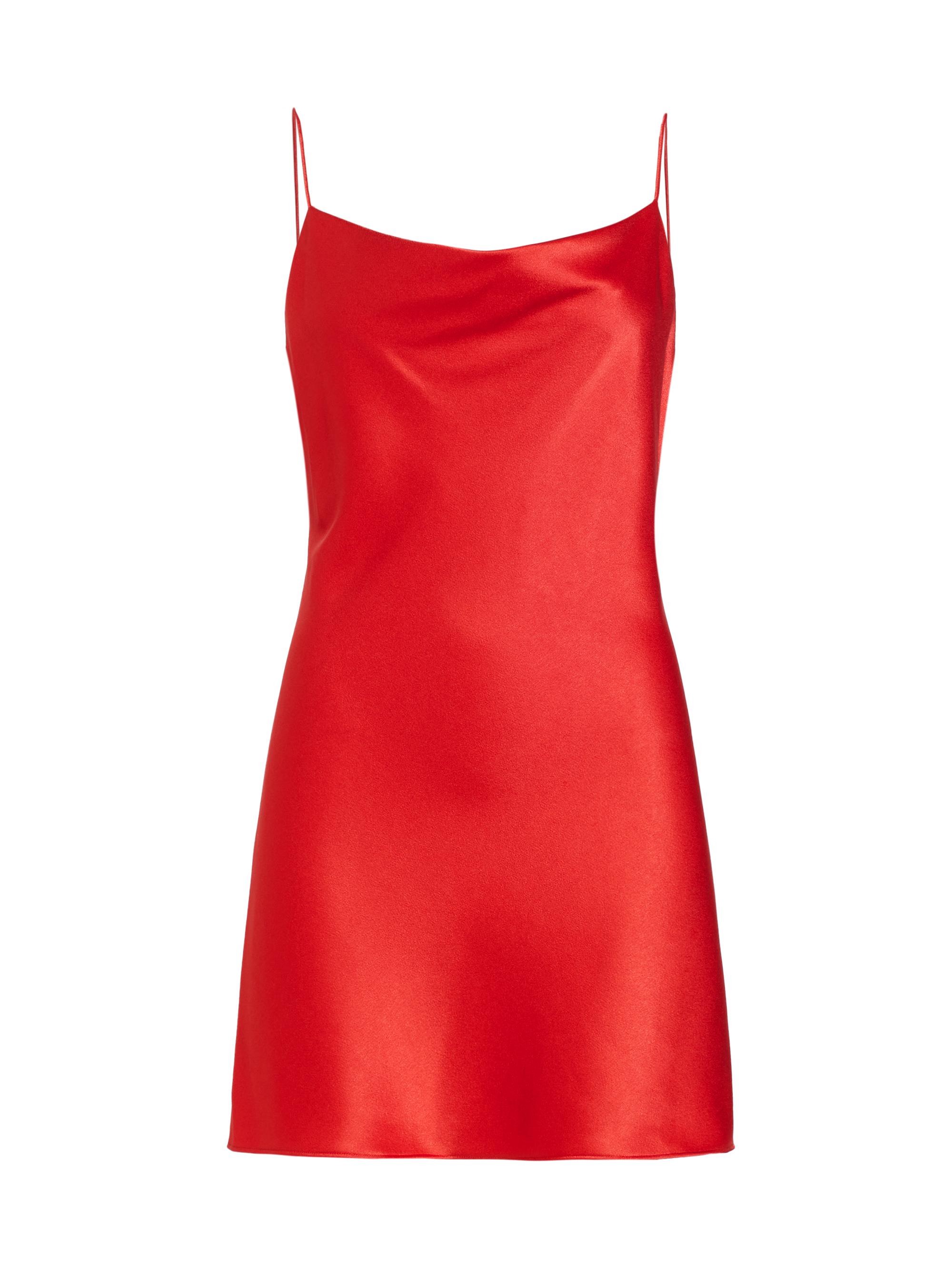Alice + Olivia Women's Harmony Mini Slipdress - Bright Poppy