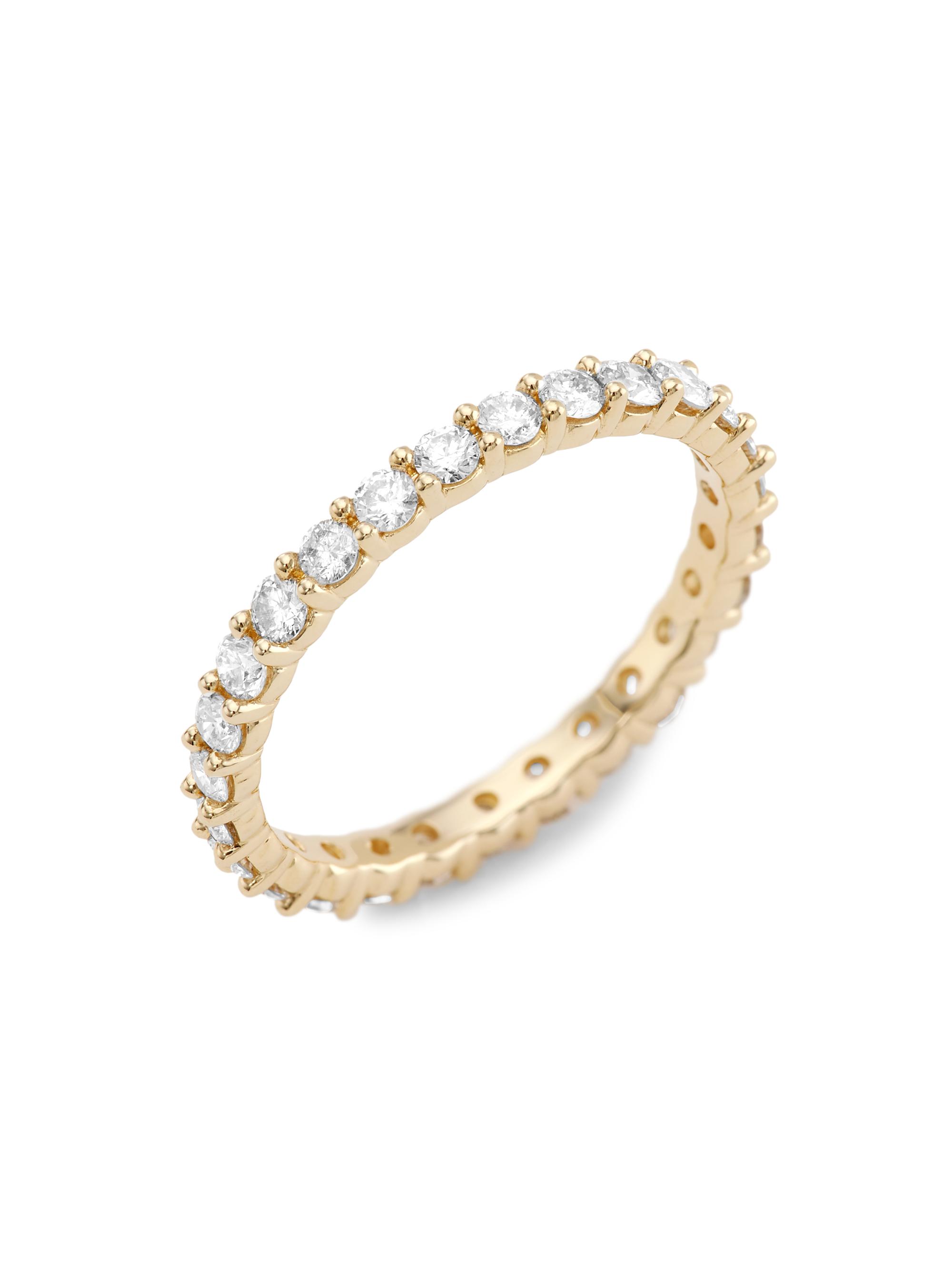 14K Yellow Gold & Shared-Prong Natural Diamond Eternity Band/1.00-5.00 TCW