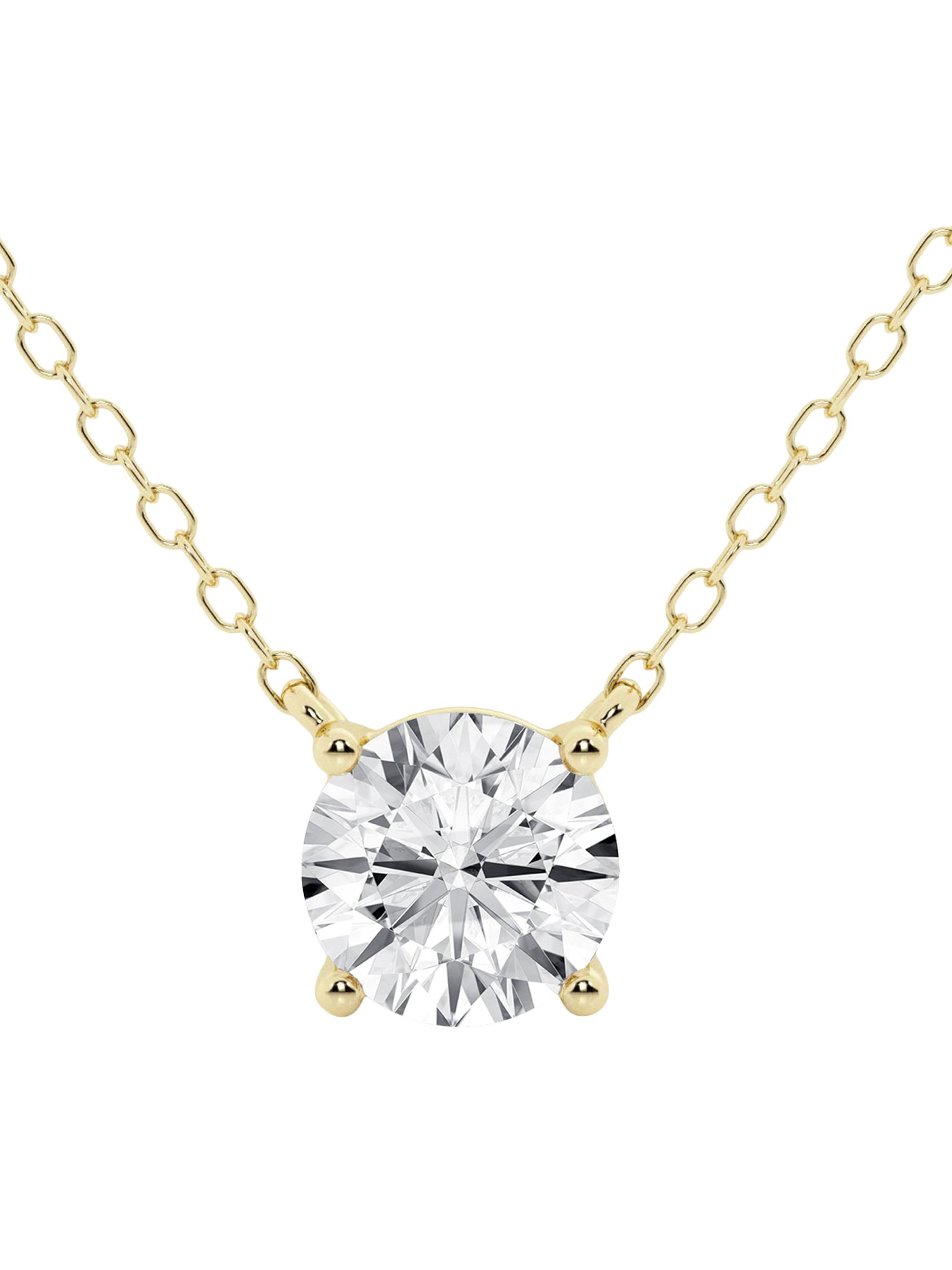 Saks Fifth Avenue Collection Women's 14K Gold & Diamond Solitaire Pendant Necklace/0.50-6.00 TCW - Yellow Gold