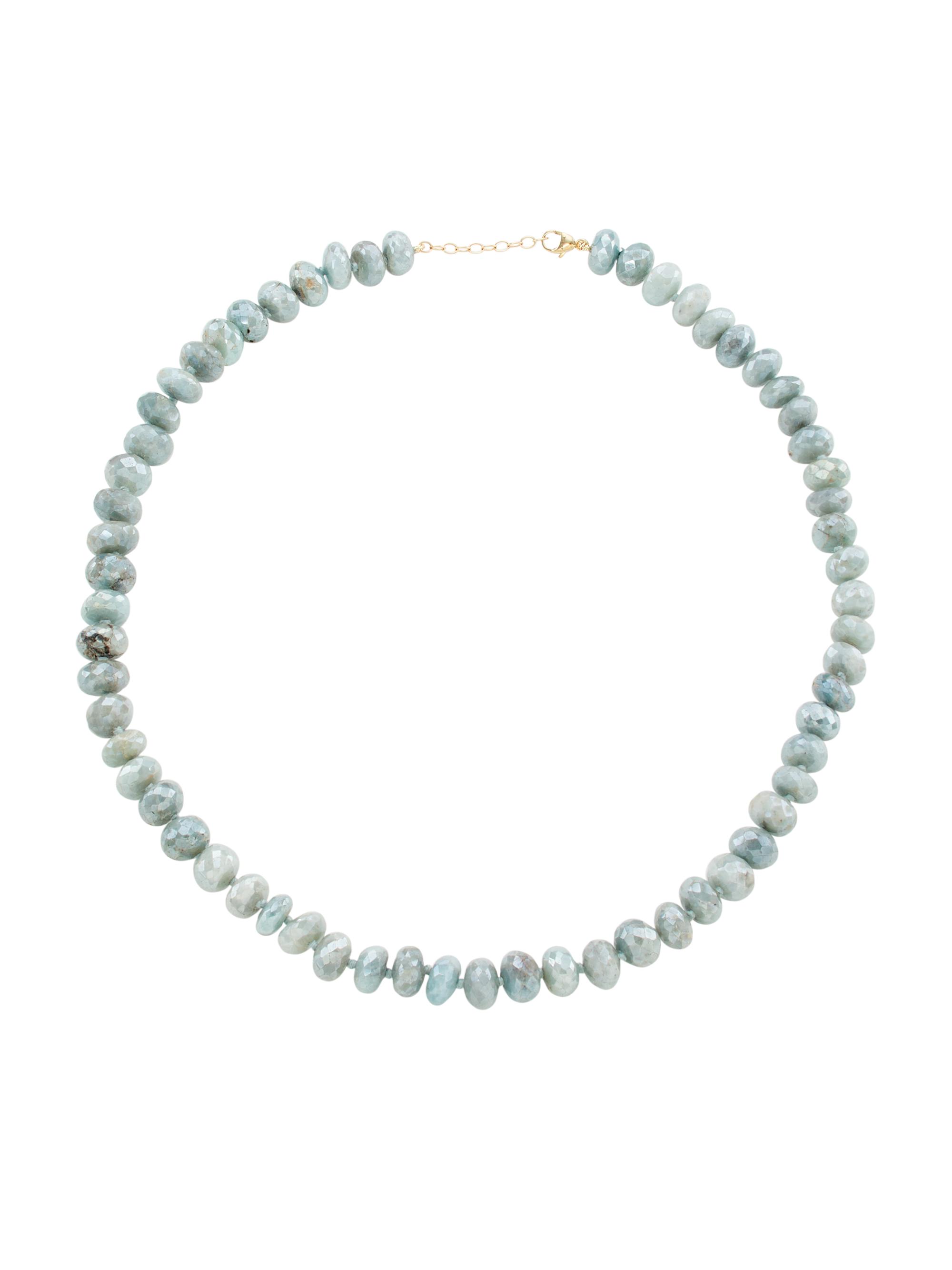 Jia Jia Women's Oracle Faceted Aquamarine Necklace - Blue