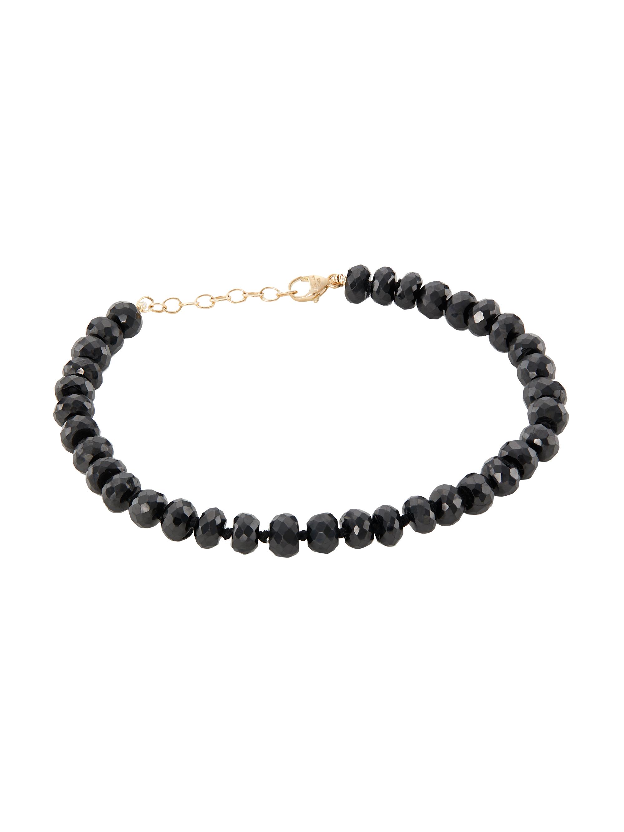 Jia Jia Women's Oracle Faceted Black Spinel Bracelet - Black