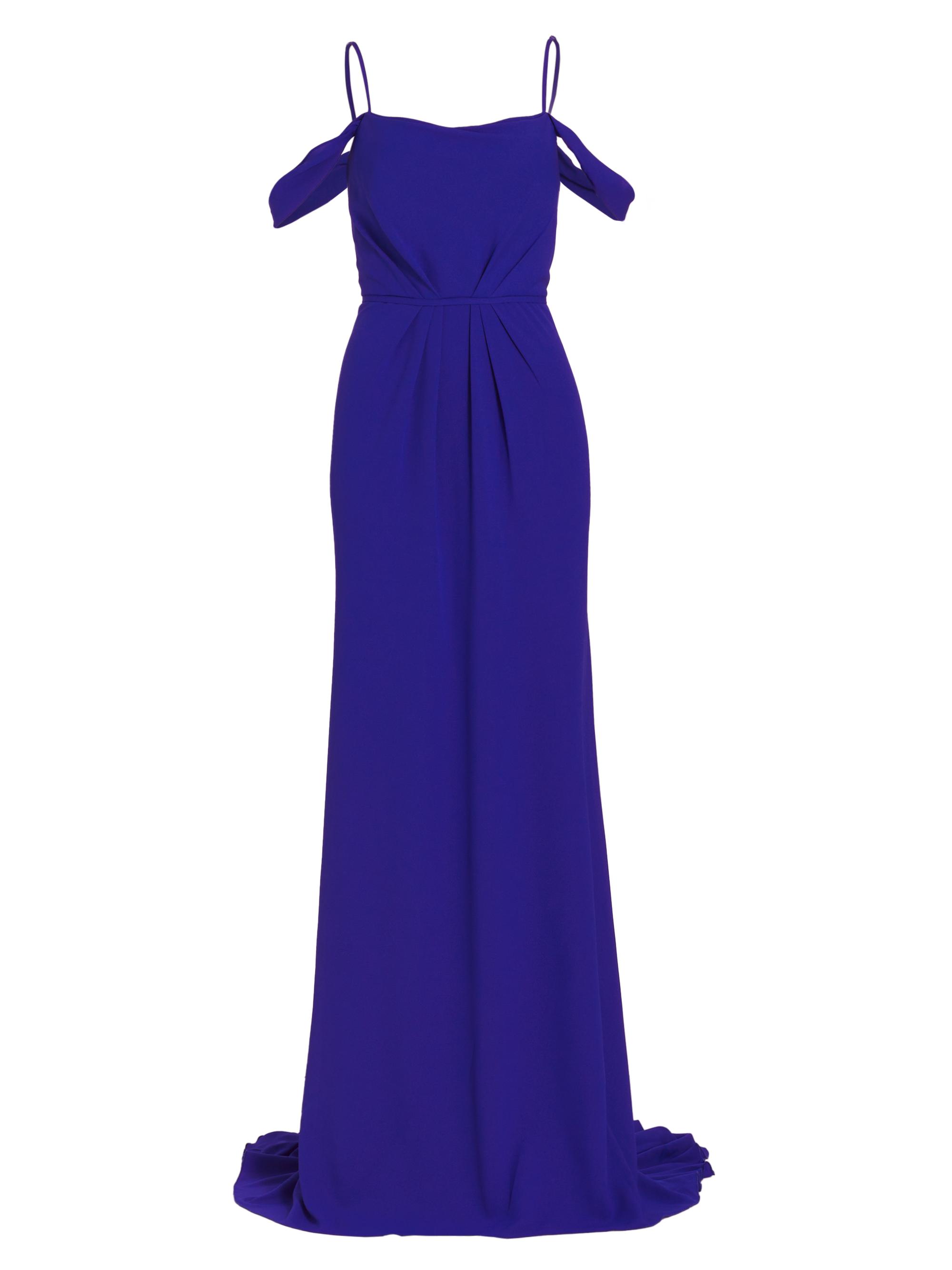 Vera Wang Bride Women's Johanna Off-The-Shoulder Gown - Royal Blue