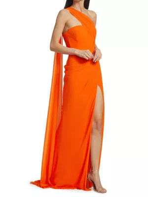 Vera Wang One Shoulder Gown