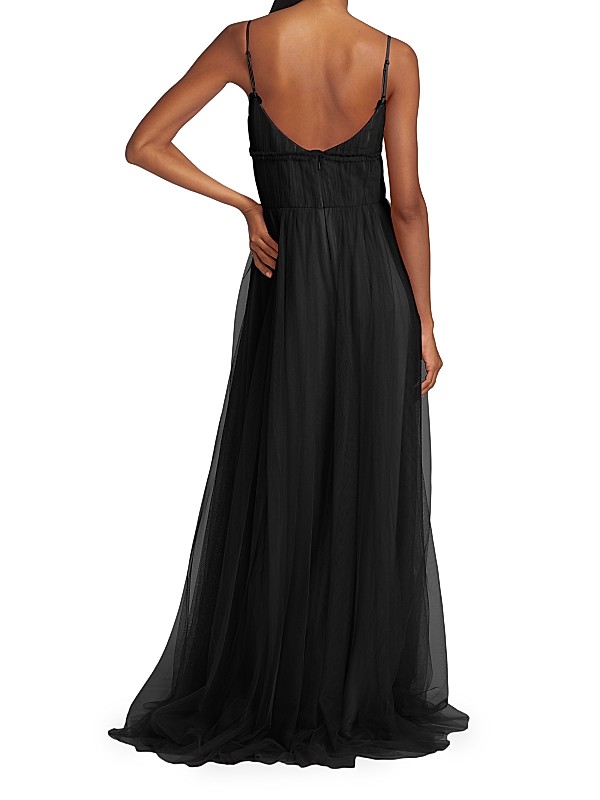 Shop Vera Wang Bride Manuela Tulle Cape Back Gown | Saks Shop Vera Wang Bride Manuela Tulle Cape Back Gown | Saks