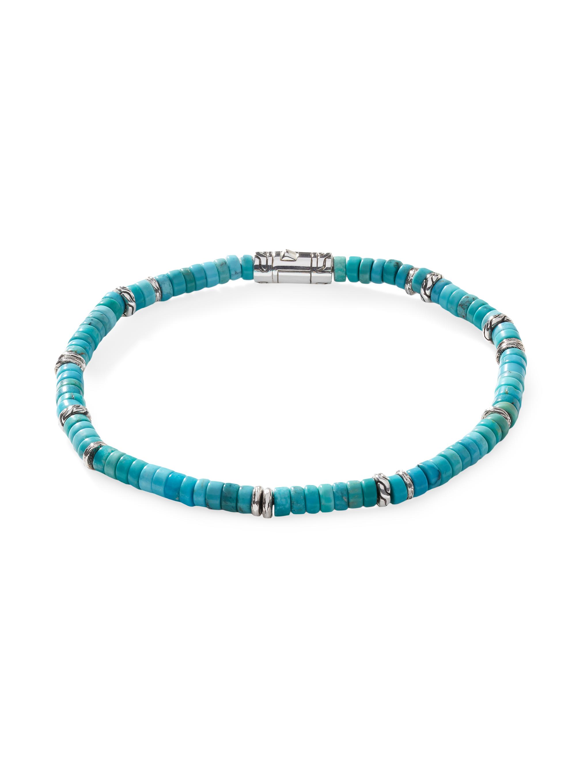 John Hardy Women's Chain Classic Sterling Silver & Turquoise Beads Bracelet