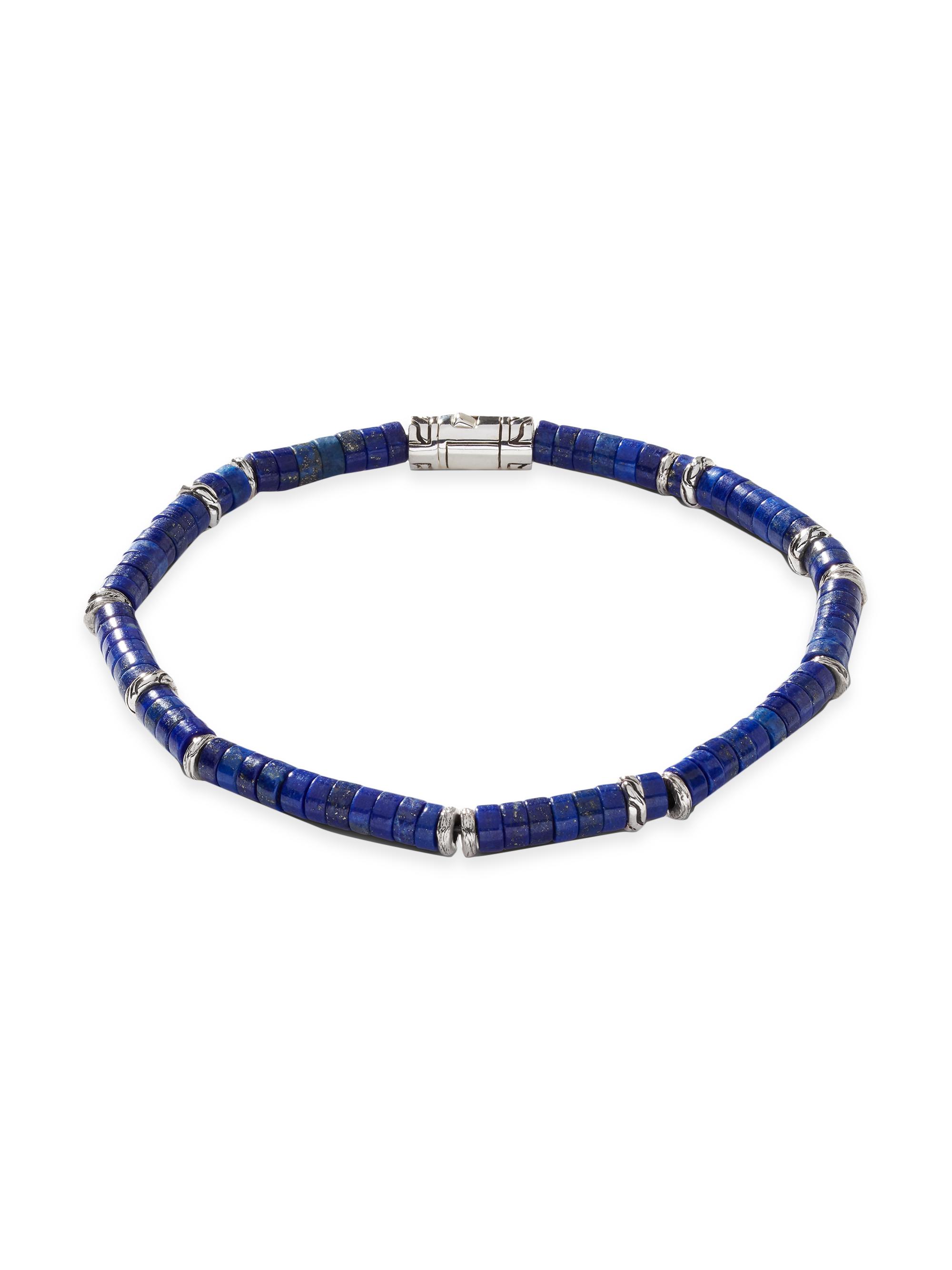 John Hardy Women's Chain Classic Sterling Silver & Lapis Lazuli Bead Bracelet