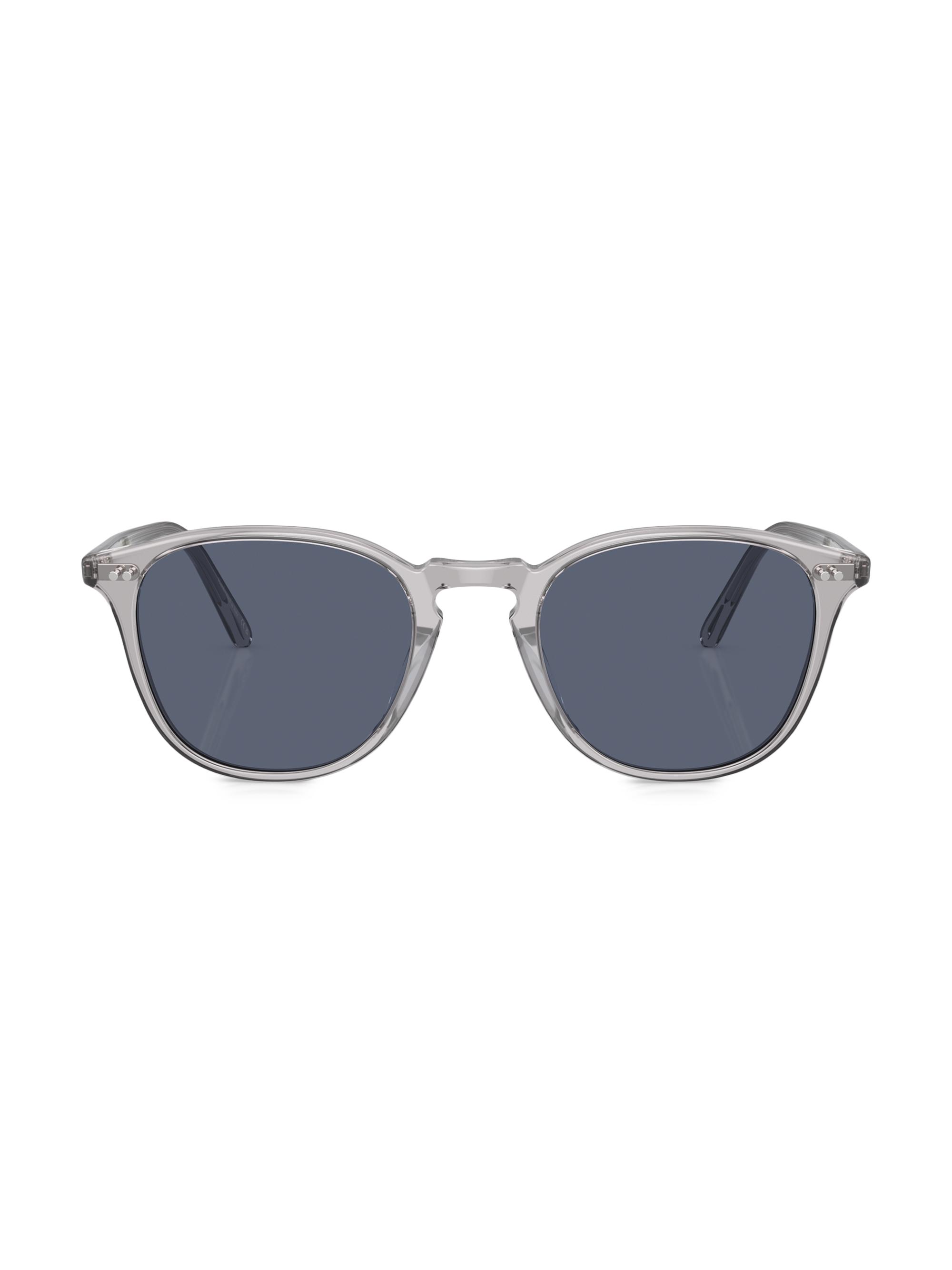 Oliver Peoples Women's Forman L. A 51MM Pantos Sunglasses - Translucent Grey Blue