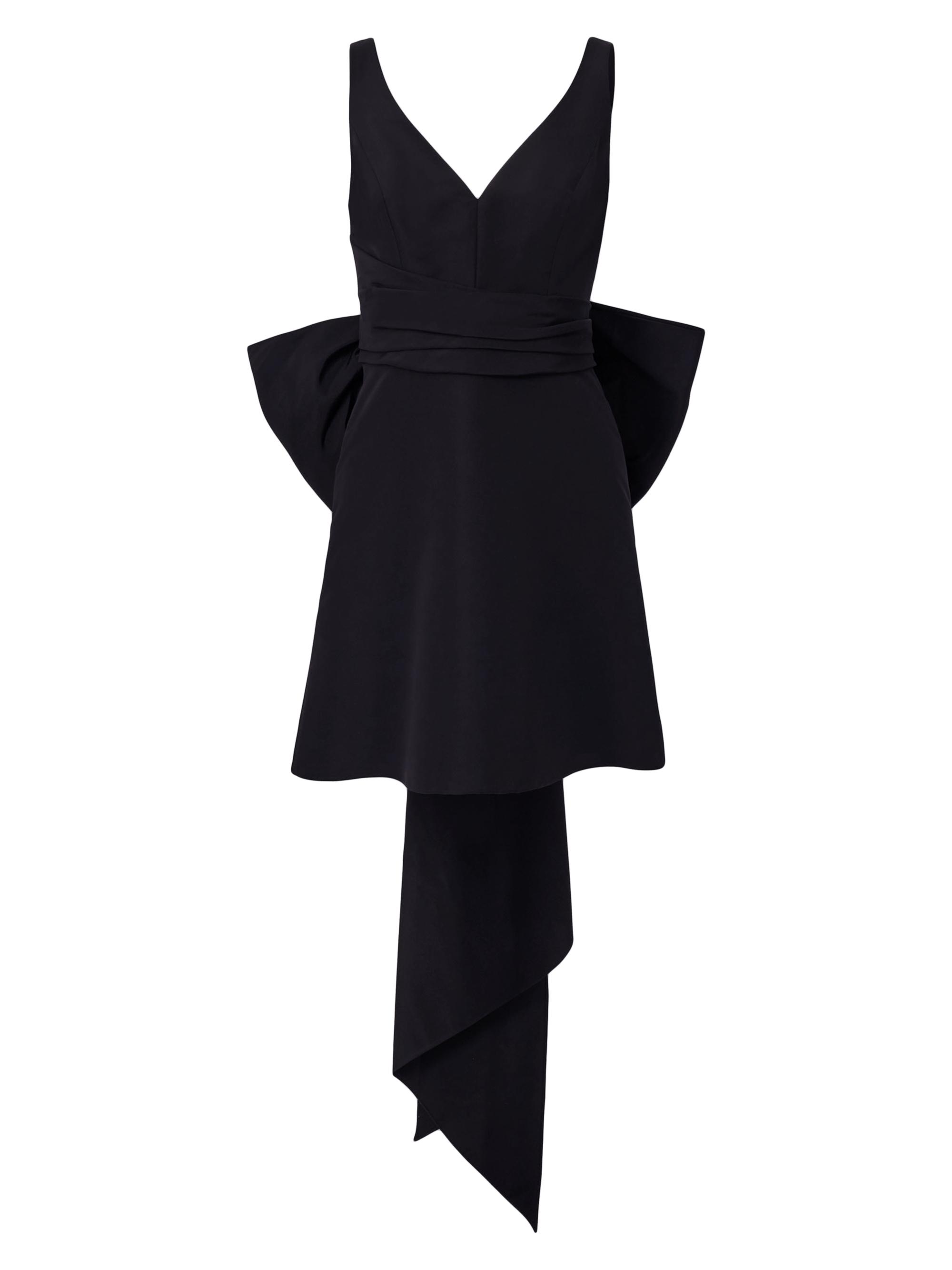 Carolina Herrera Women's Nicola Silk Bow Minidress - Black | Thumbnail 5