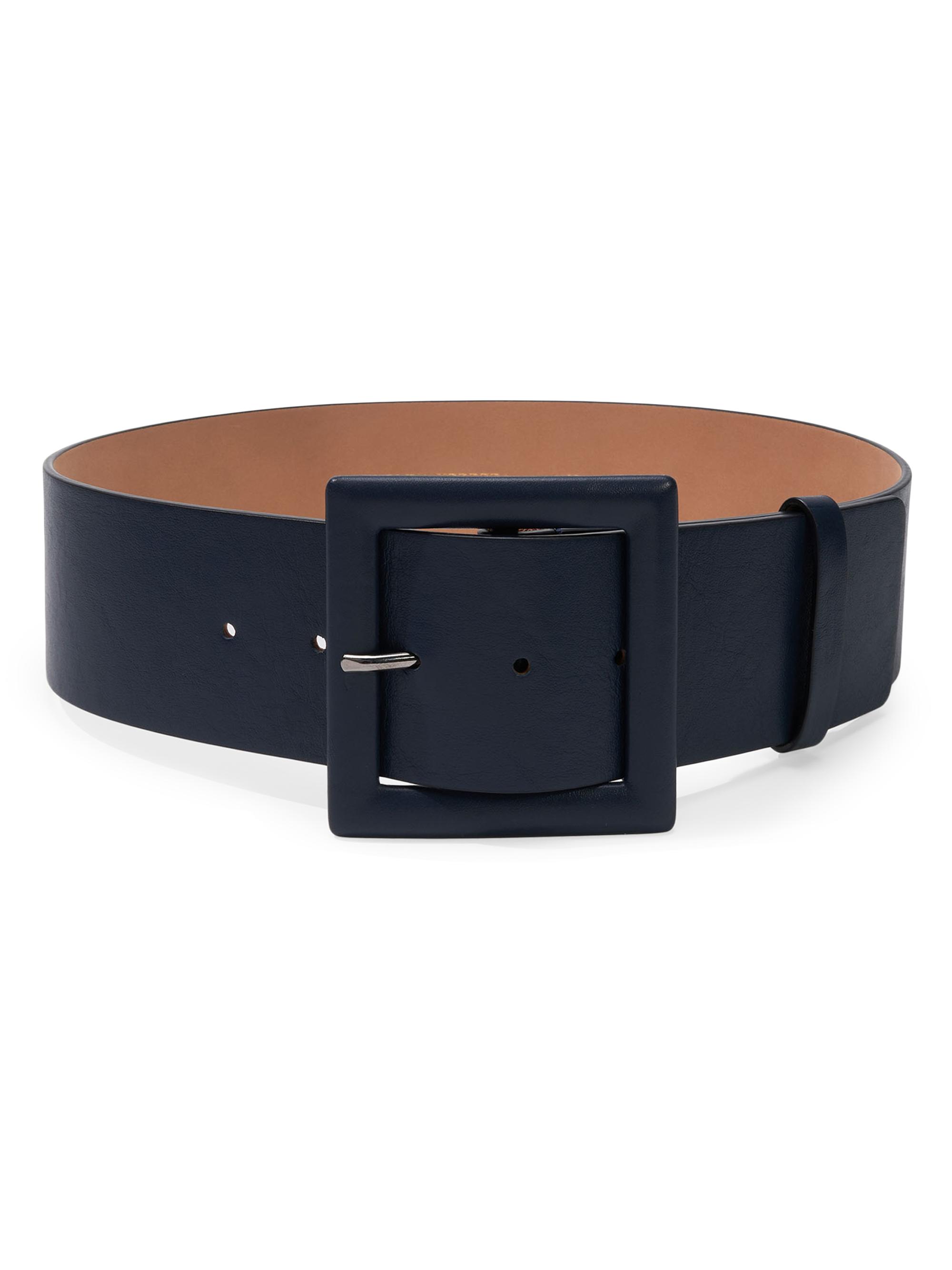 Carolina Herrera Women's Icon Large Square Buckle Belt - Black