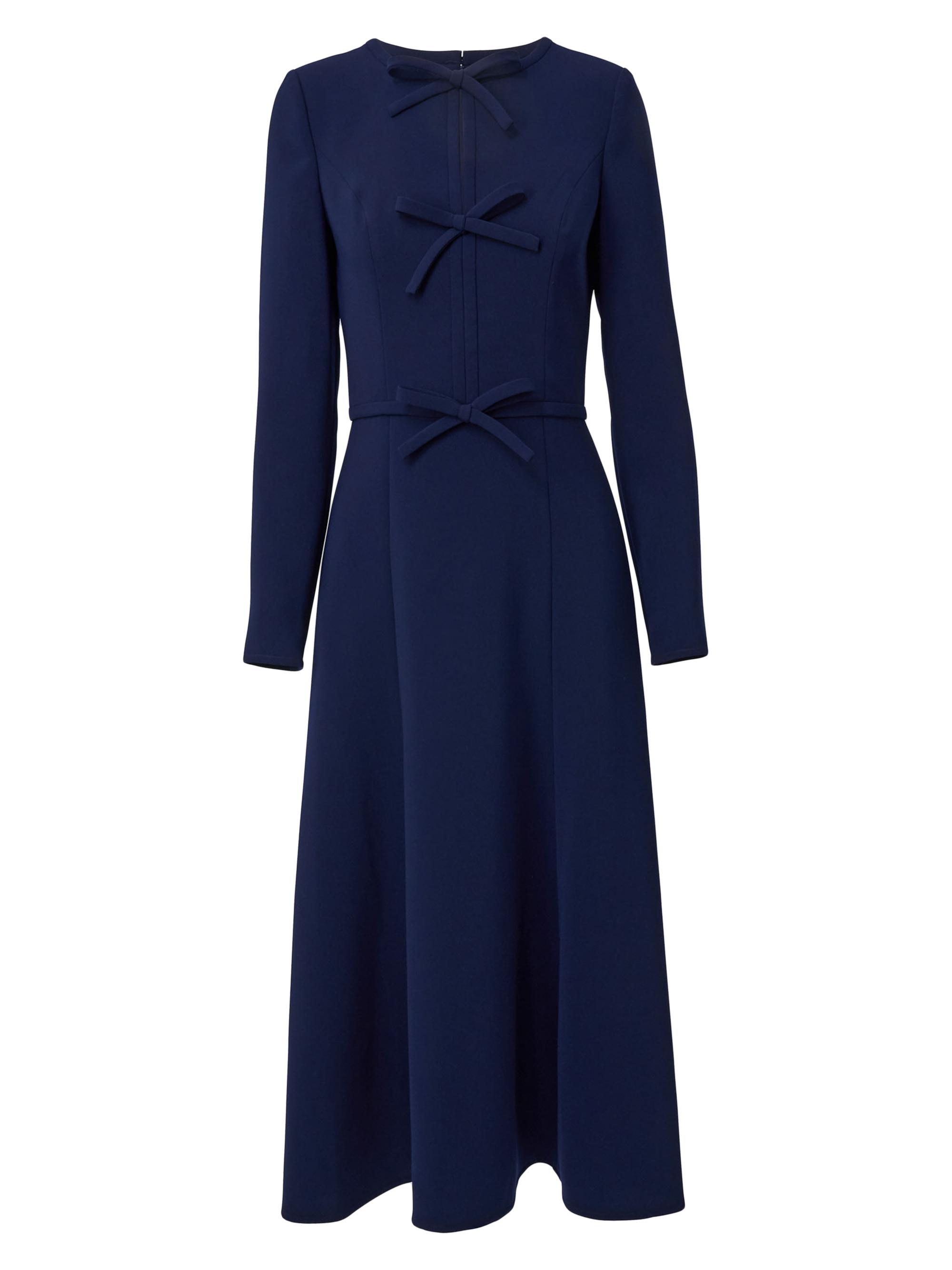 Carolina Herrera Women's Icon Triple Bow Midi-Dress - Midnight