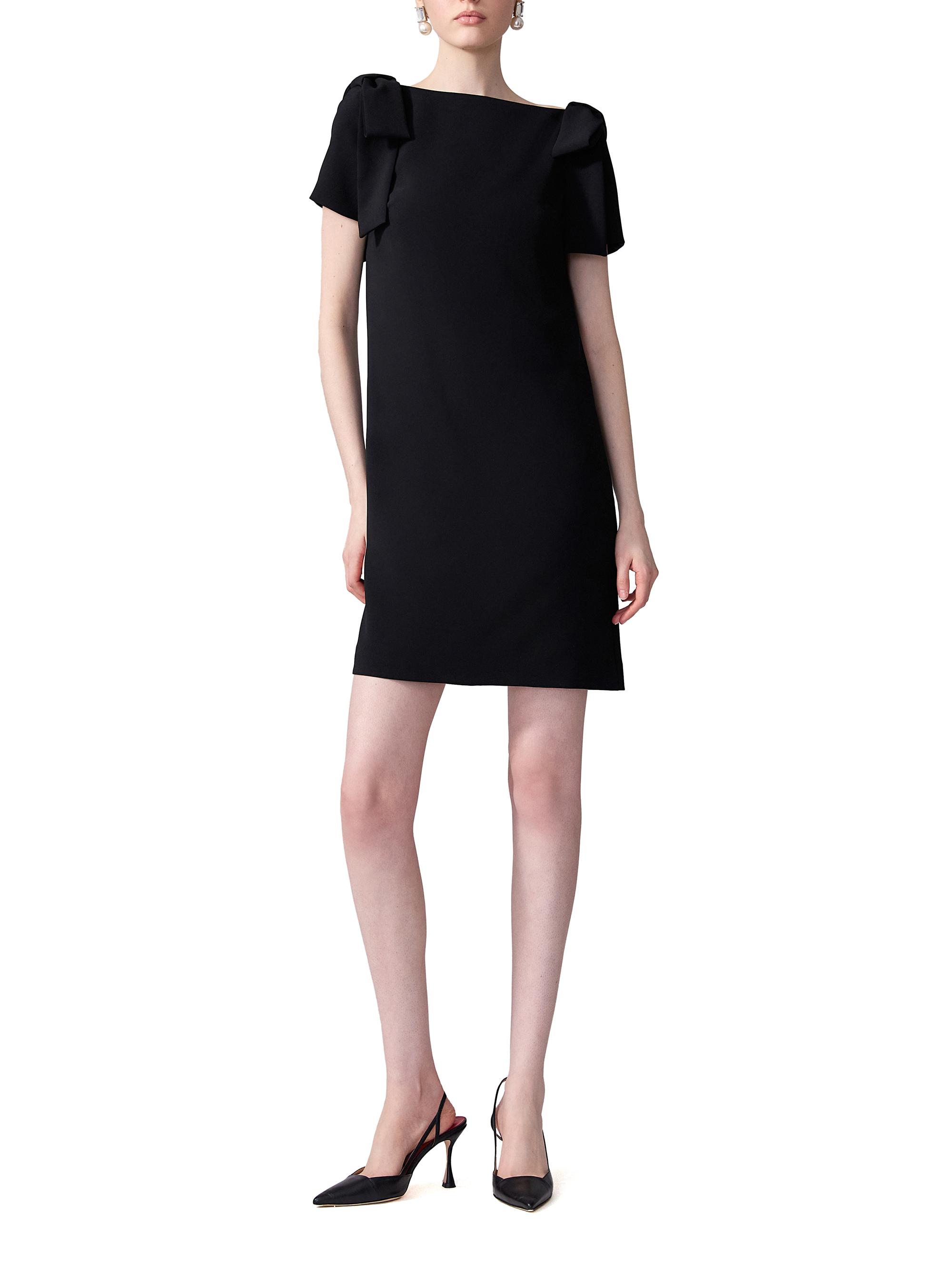 Carolina Herrera Icon Bow-Embellished Shift Dress | Saks Fifth Avenue