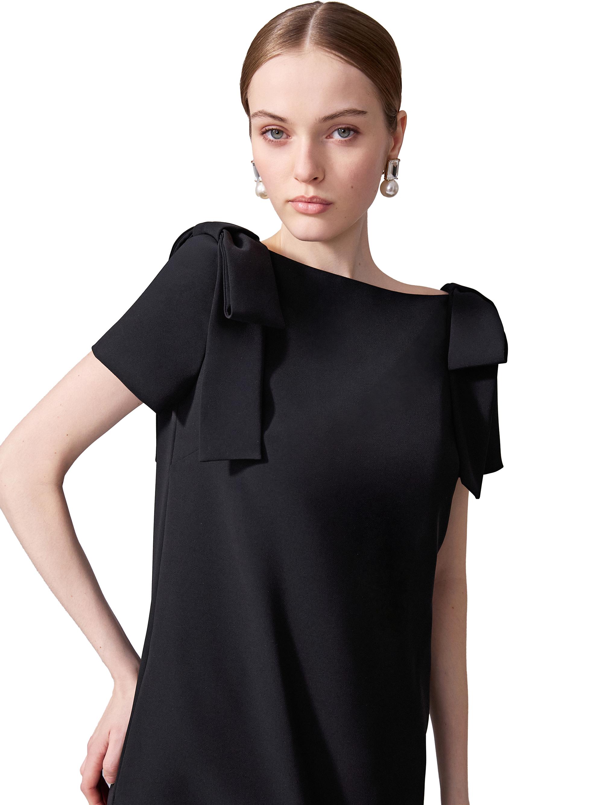 Carolina Herrera Icon Bow-Embellished Shift Dress | Saks Fifth Avenue