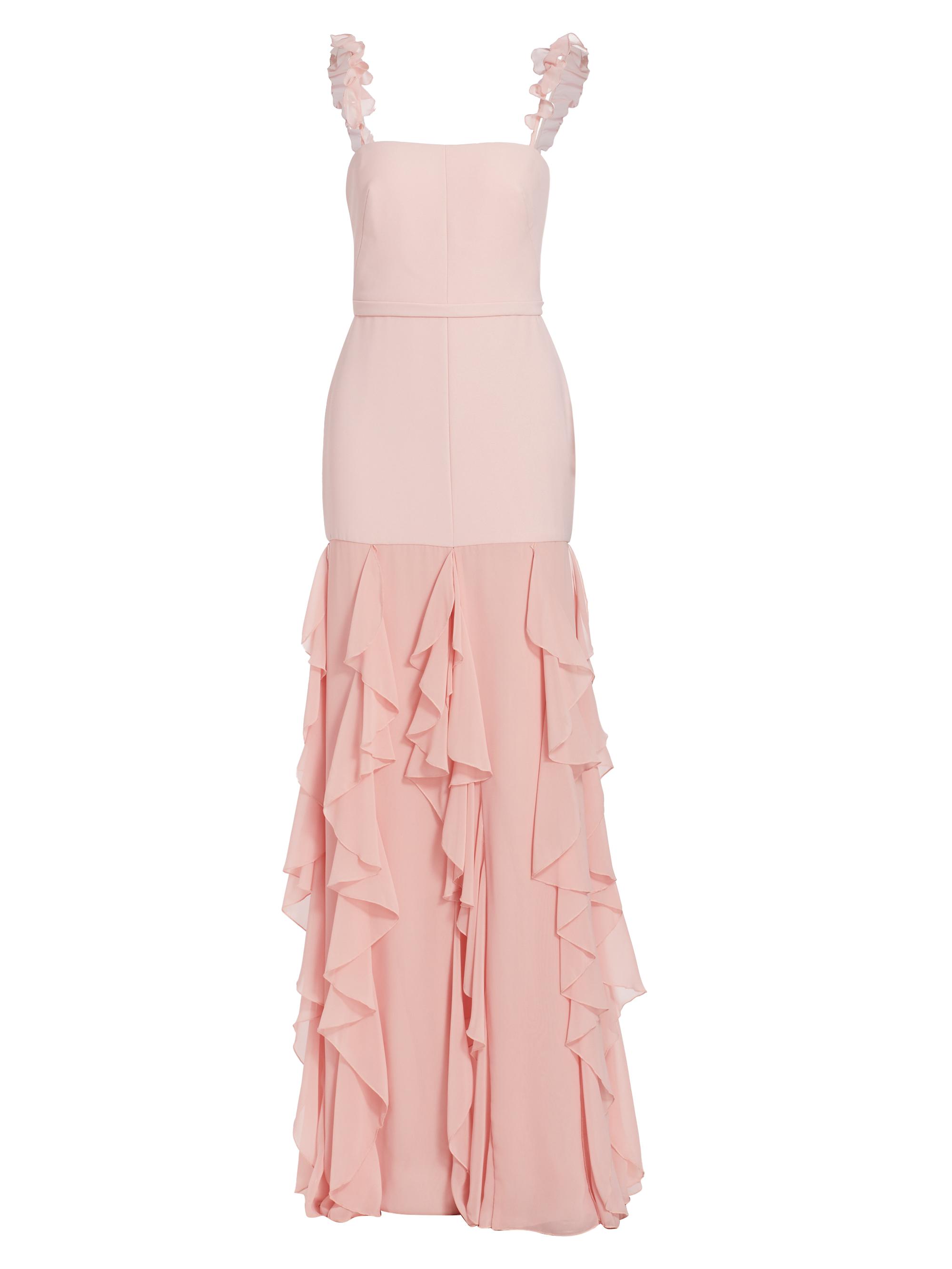Vera Wang Bride Women's Charlene Ruffle-Embellished Gown - Pale Pink