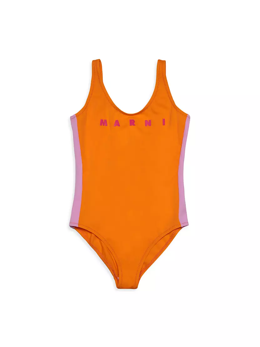 Shop Marni Little Girl's & Girl's One-Piece Swimsuit | Saks Fifth